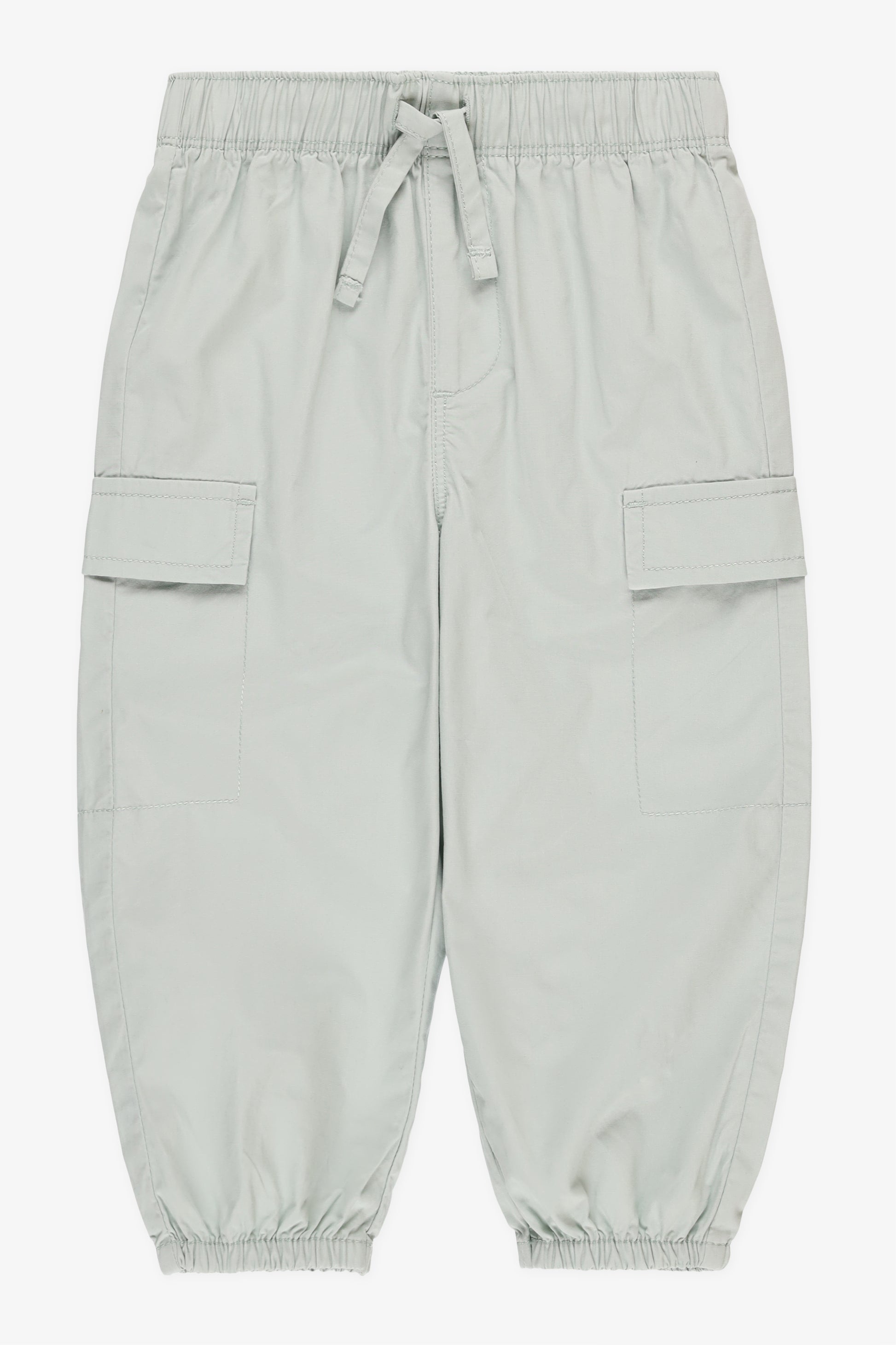 Pantalon cargo élastique poplin - Bébé fille && SARCELLE