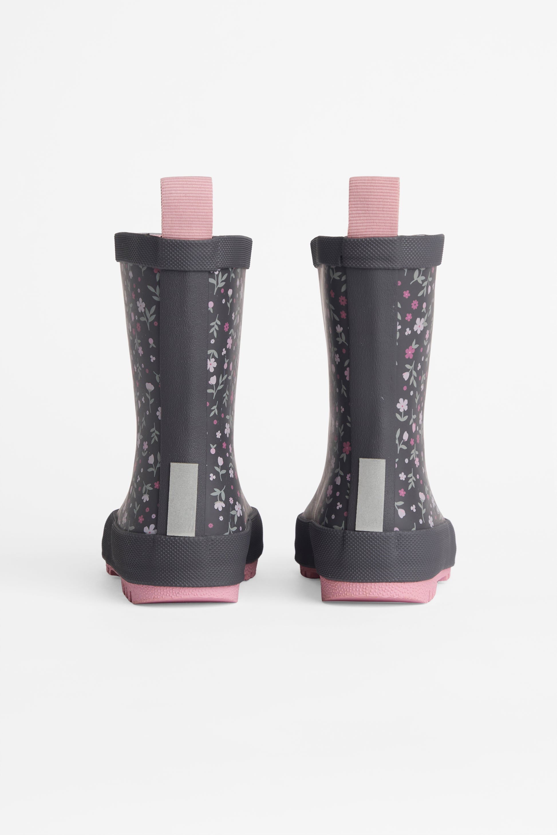 Botte de pluie en caoutchouc floral - Femme && CHARBON/MULTI