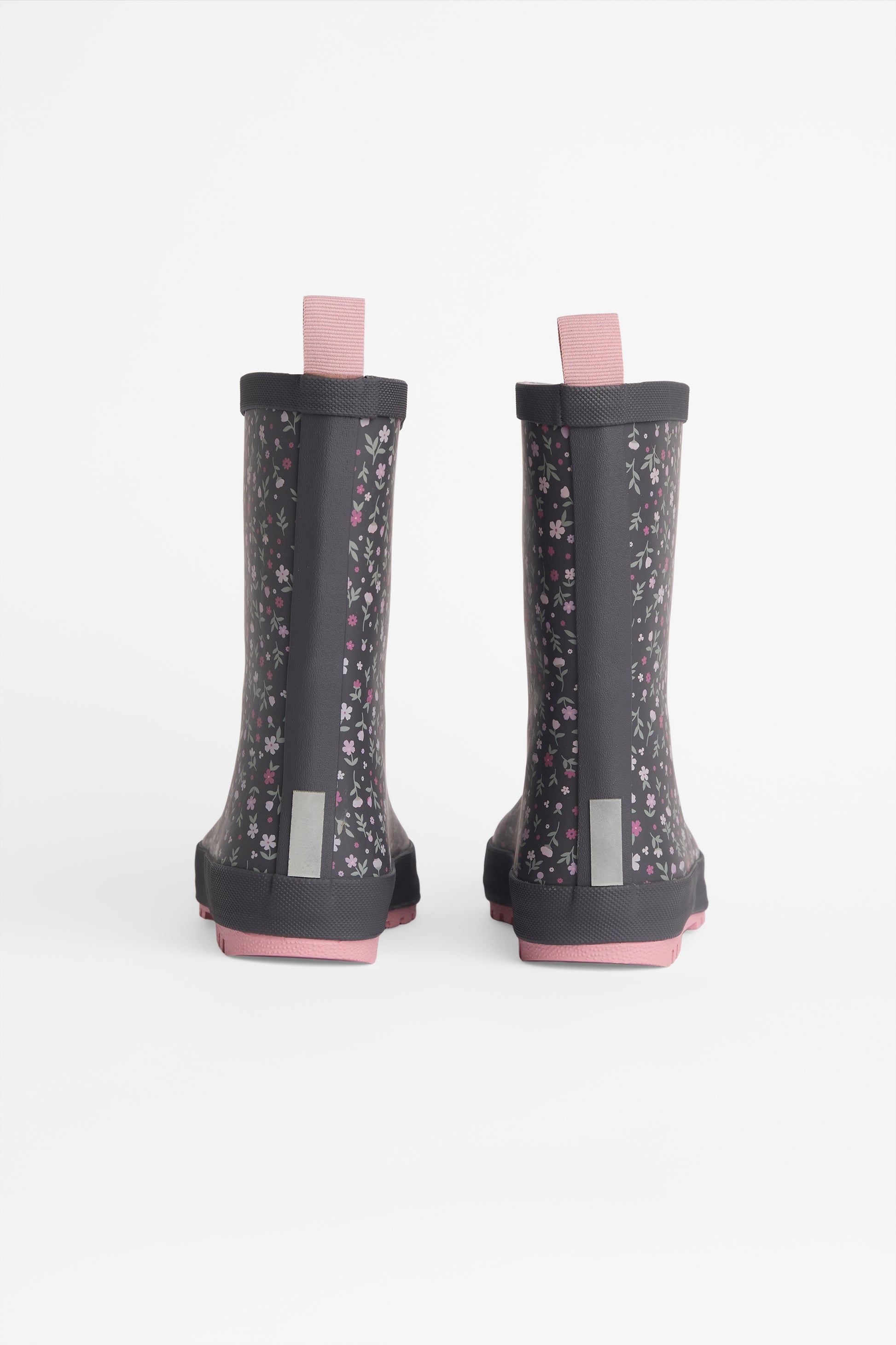 Botte de pluie en caoutchouc floral - Femme && CHARBON/MULTI