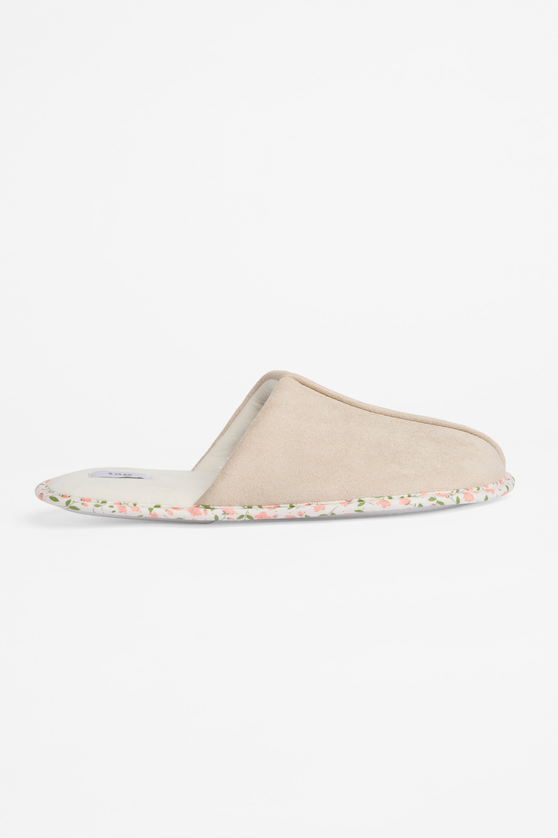 Pantoufle mule en faux suède - Femme && BEIGE
