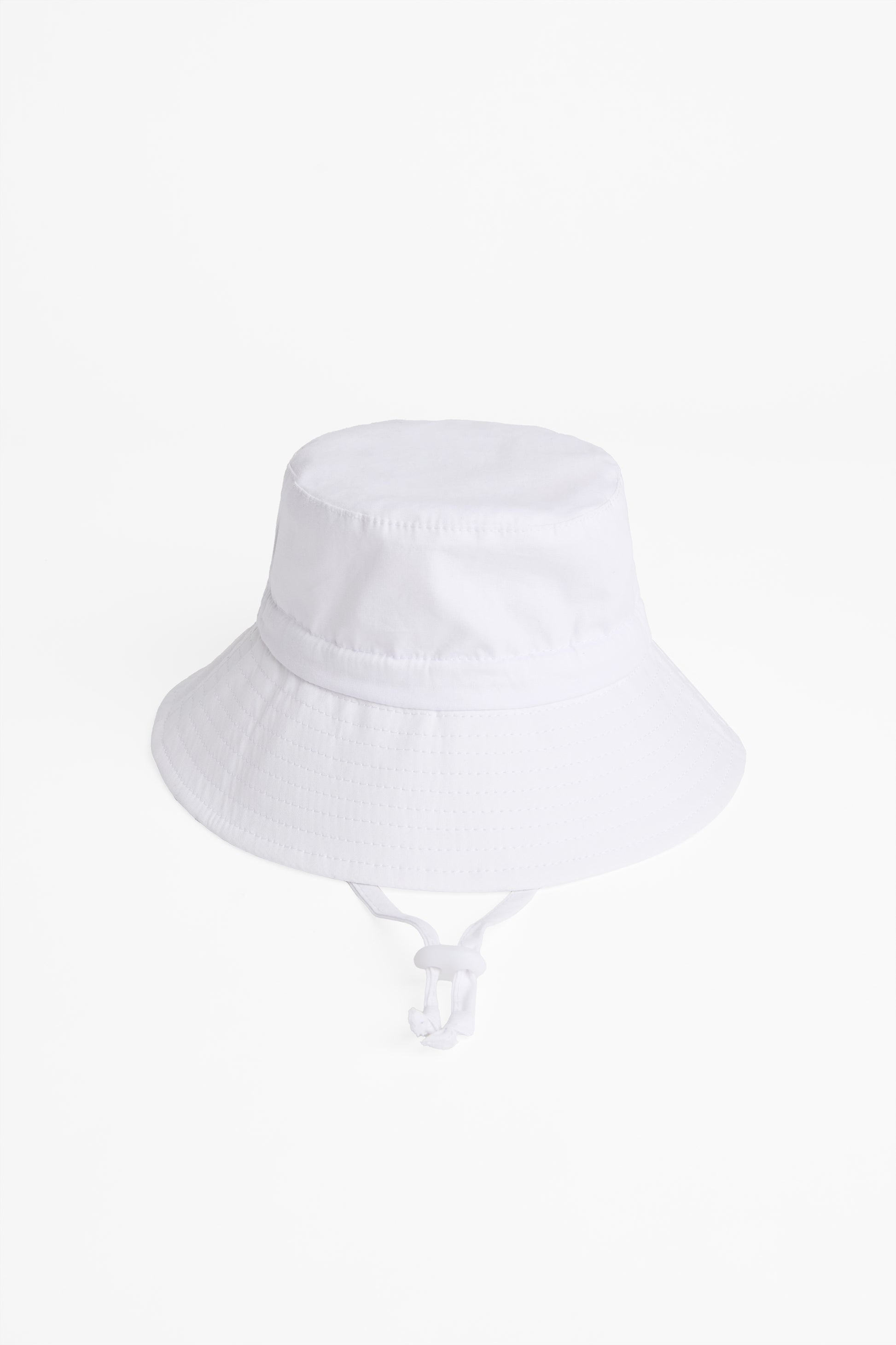 Chapeau bucket uni avec cordon ajustable - Bébé fille 2/20$ && BLANC