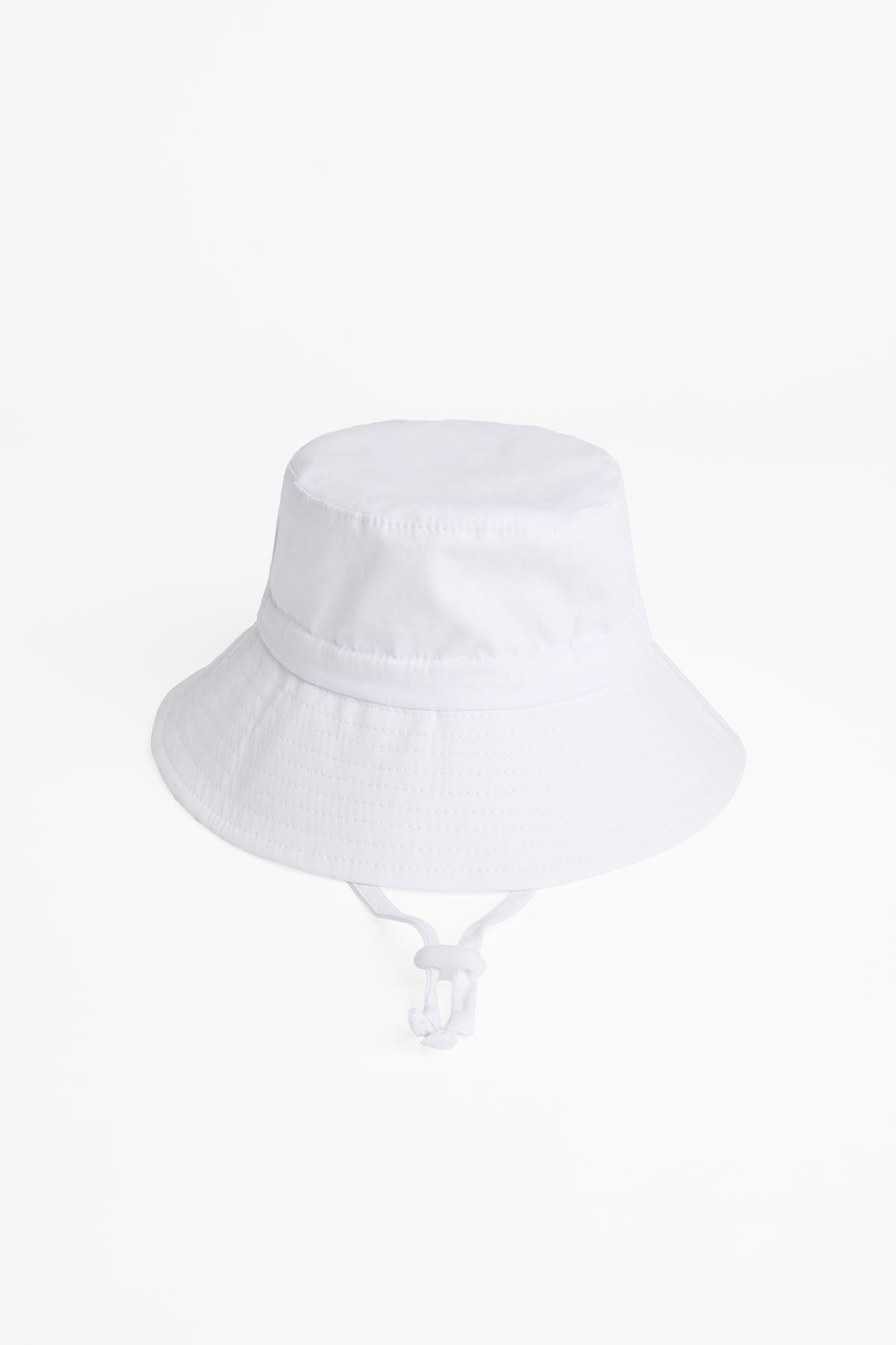 Chapeau bucket uni avec cordon ajustable - Bébé fille 2/20$ && BLANC