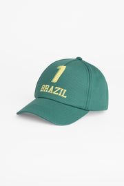 Casquette en coton twill avec patch - Enfant garçon && VERT