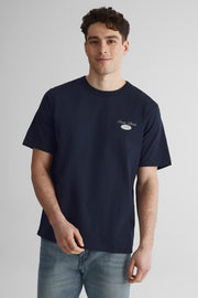 T-shirt M/courtes uni avec logo - Homme && MARIN