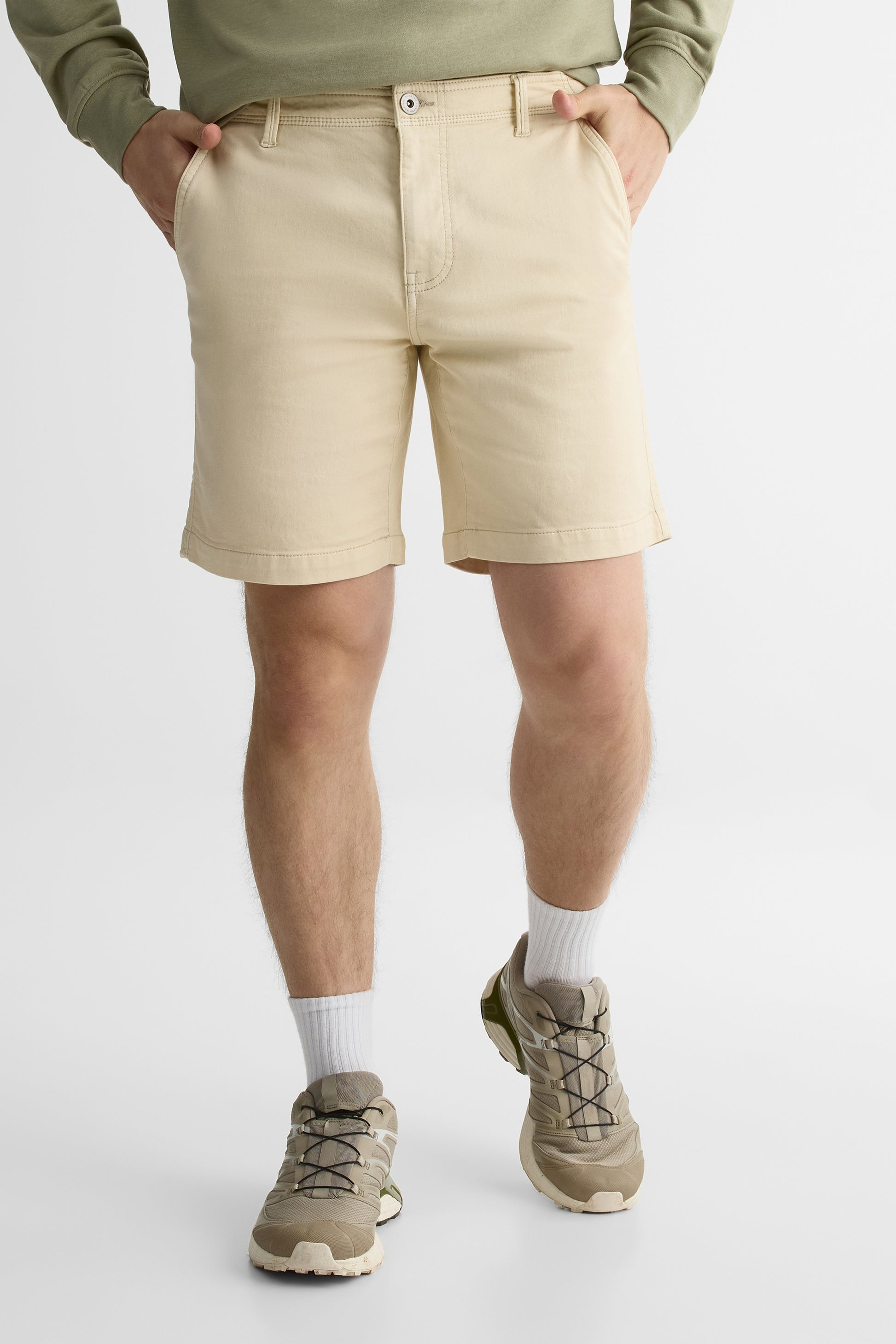 Short uni en French Terry - Homme && BEIGE