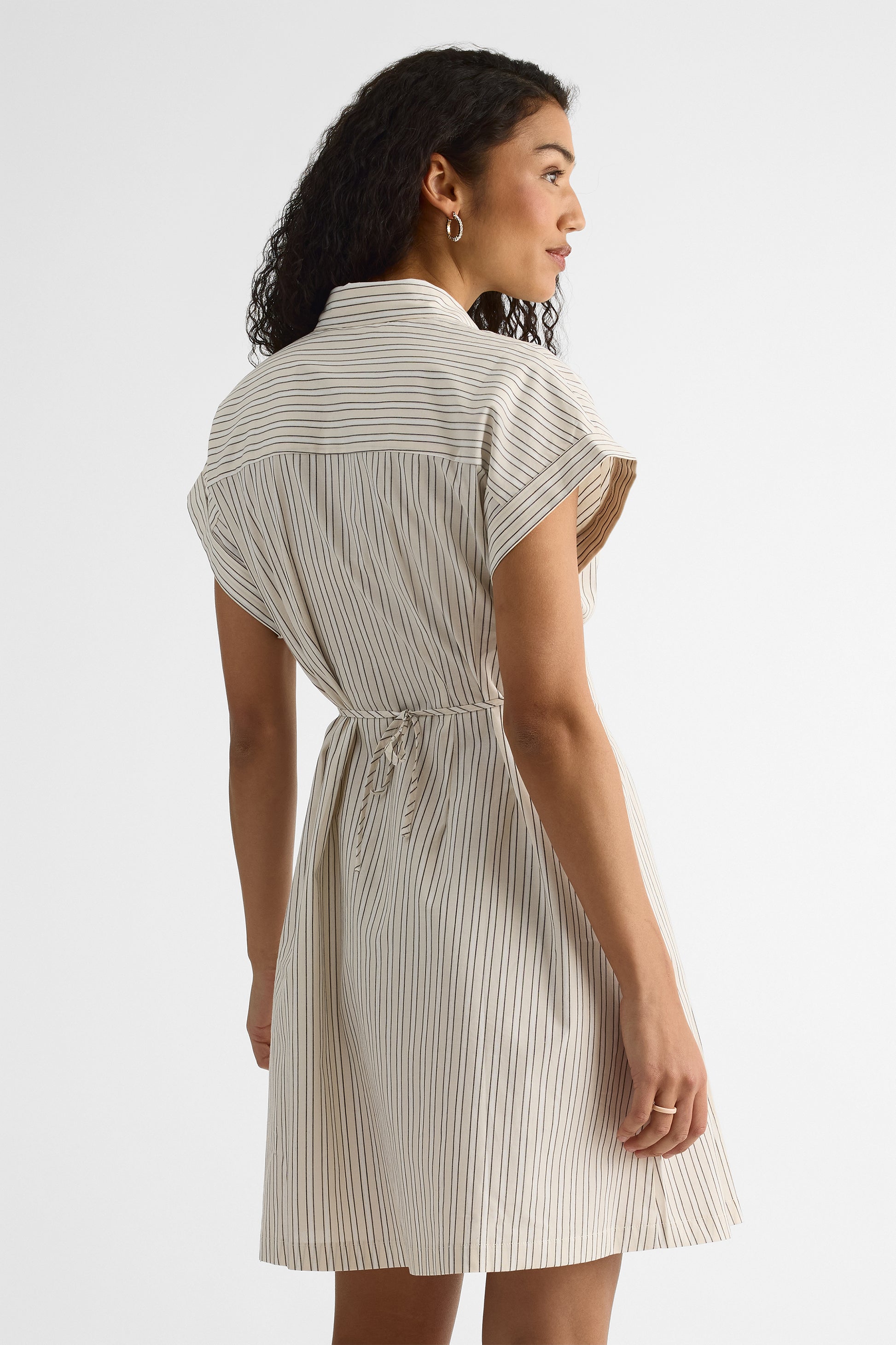 Robe M/courtes Dolman à boutons – Femme && BLANC CASSÉ/MULTI