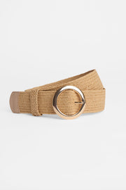 Ceinture en raffia élastique – Homme && NATUREL
