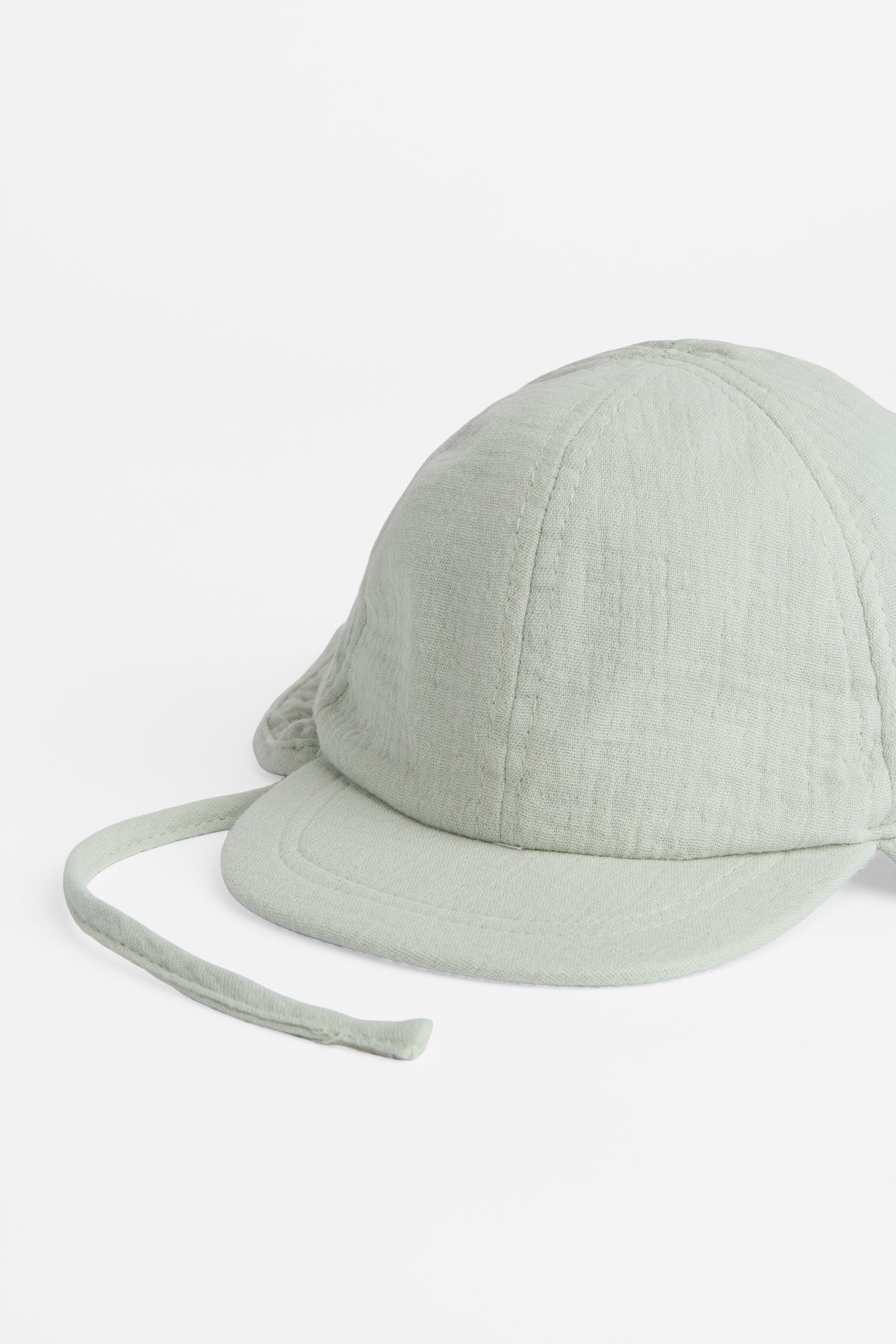 Chapeau uni avec palette et cordon - Bébé garçon && VERT