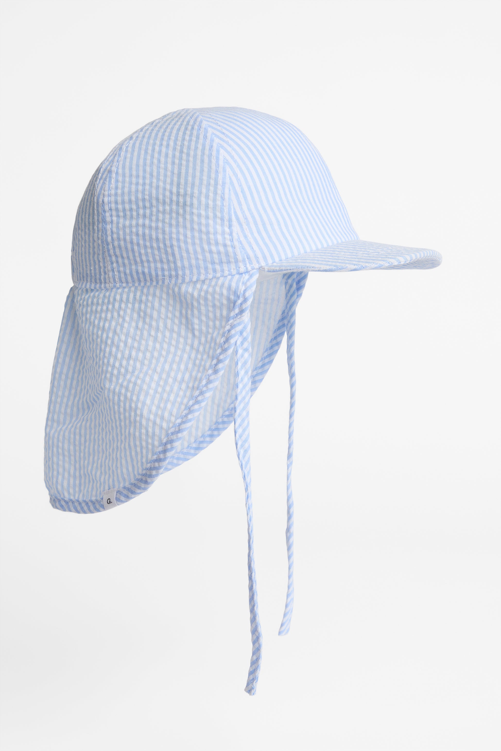 Chapeau uni avec palette et cordon - Bébé garçon && BLEU