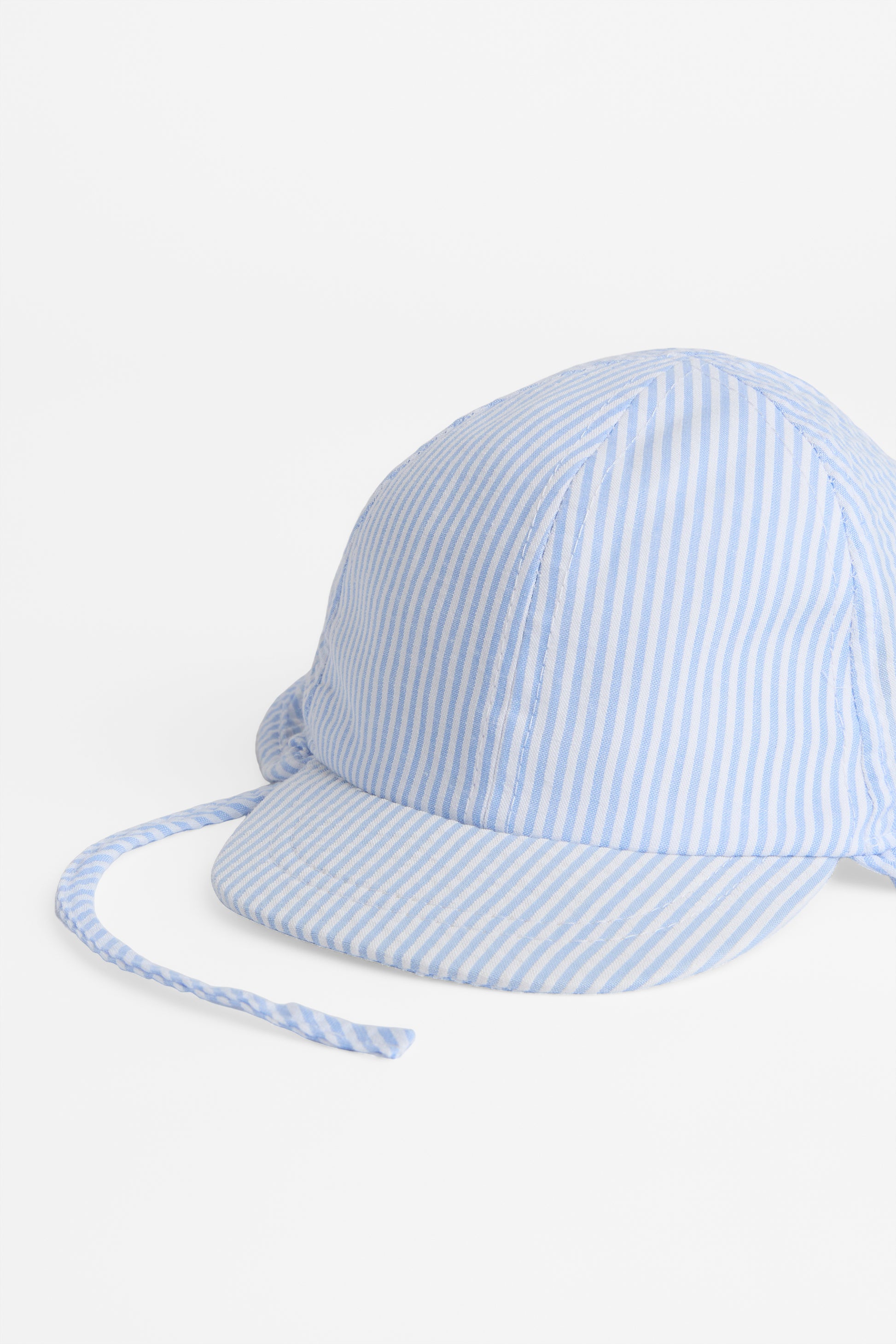 Chapeau uni avec palette et cordon - Bébé garçon && BLEU