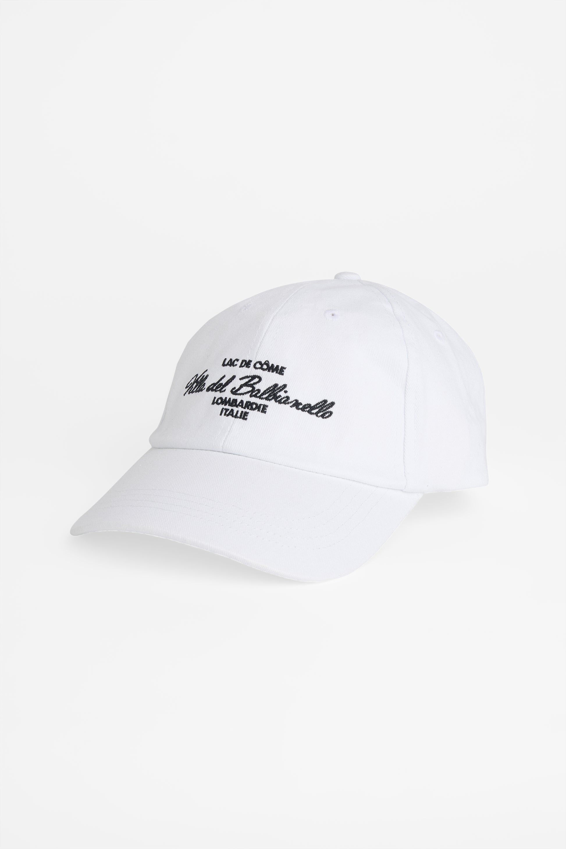 Casquette en denim lavé avec broderie - Femme && BLANC