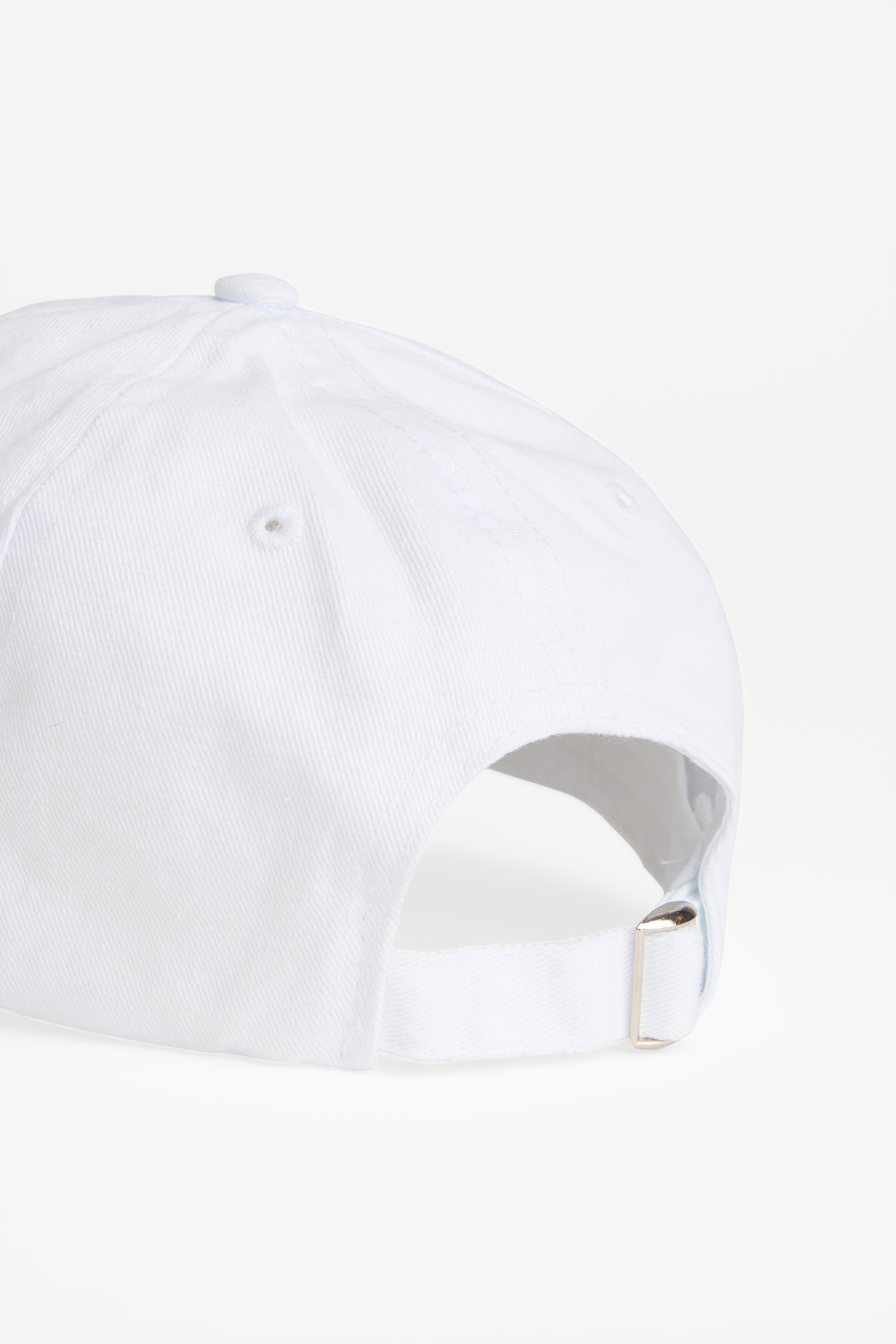 Casquette en denim lavé avec broderie - Femme && BLANC