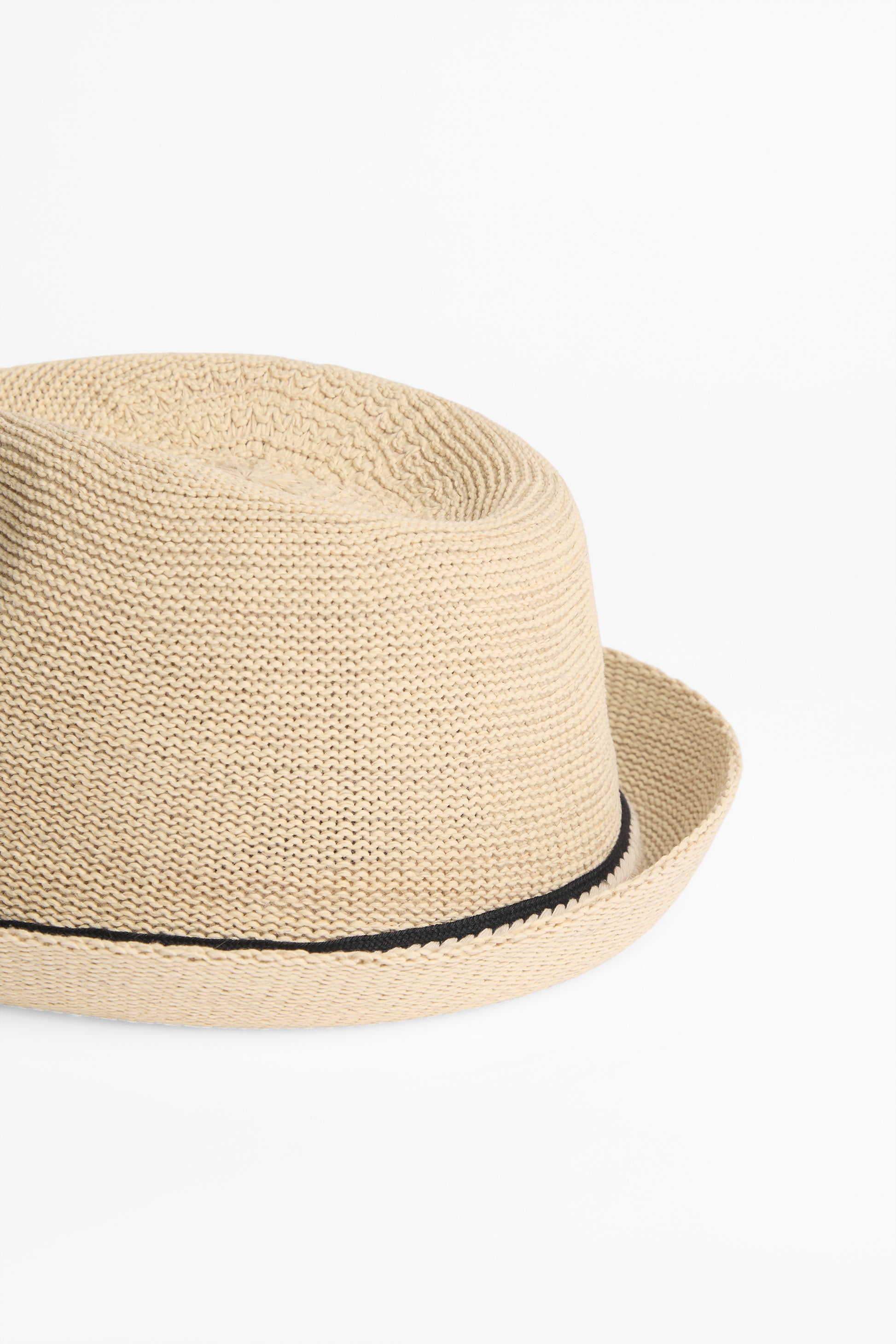 Chapeau fedora uni en feutre - Homme && NATUREL