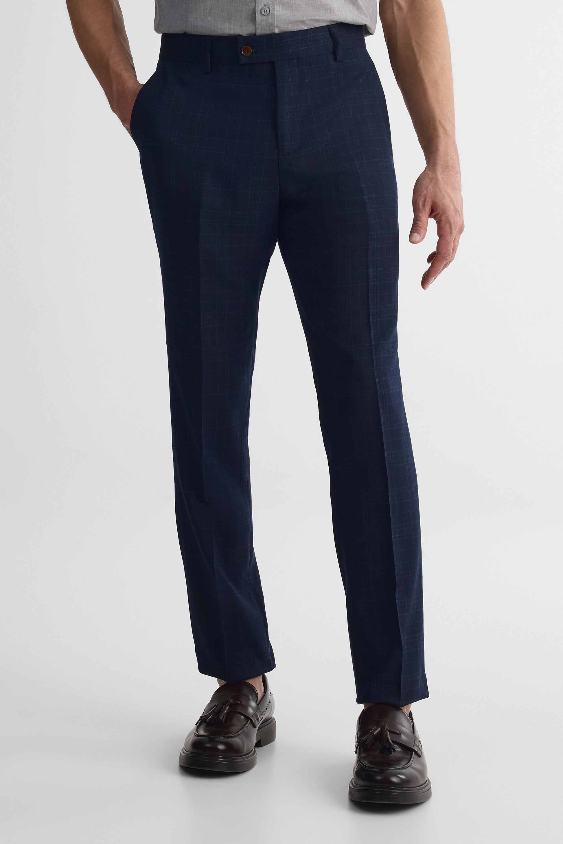 Pantalon habillé coupe moderne – Homme && MARIN