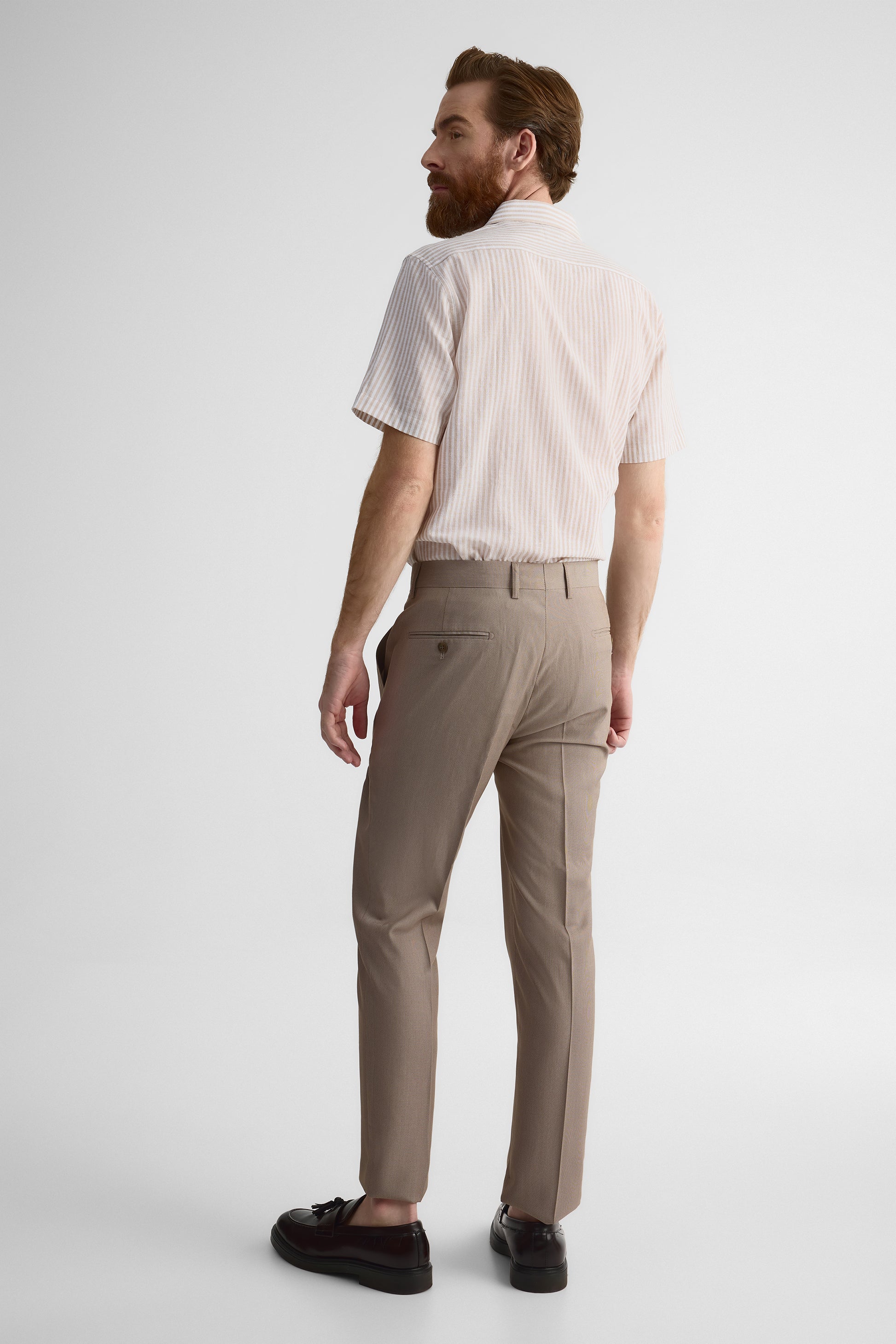 Pantalon habillé coupe moderne – Homme && BEIGE