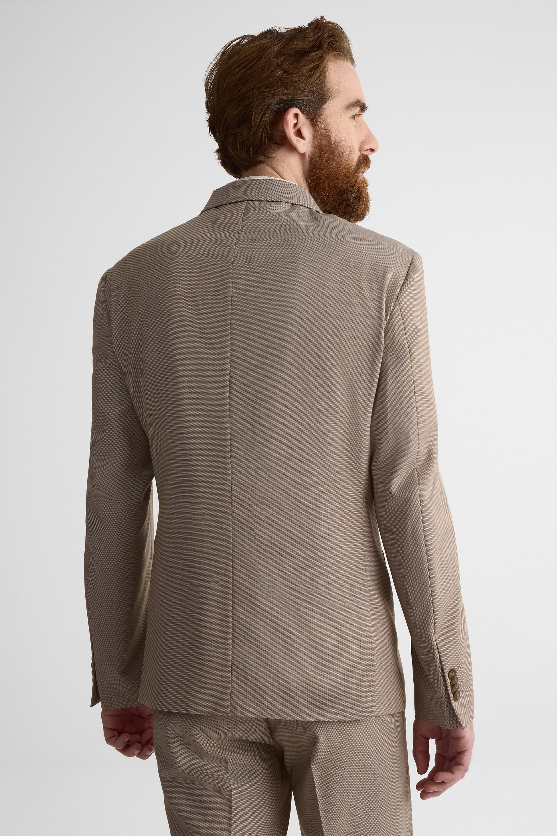 Veston régulier à 2 boutons – Homme && BEIGE