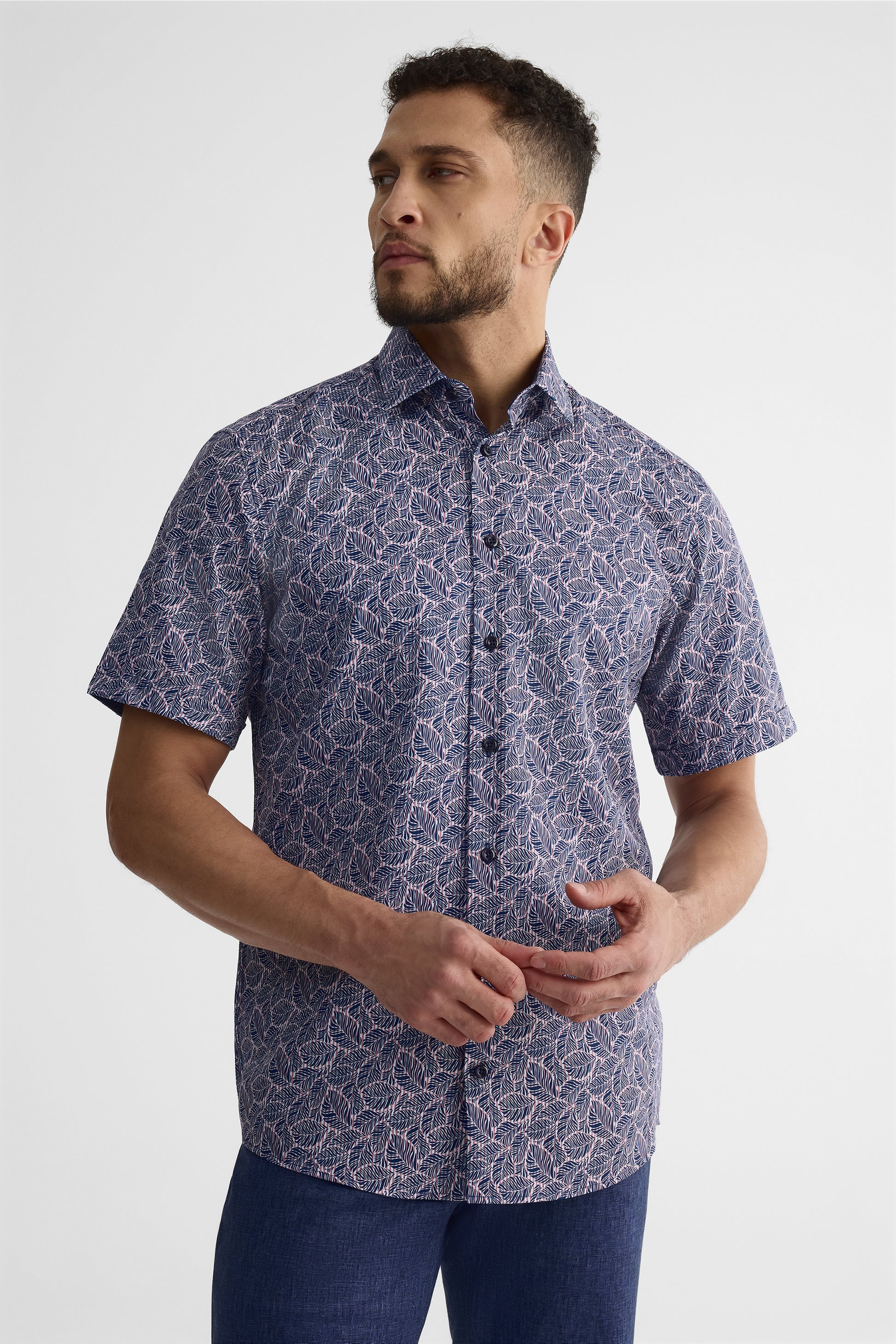 Chemise m/courtes imprimée floral – Homme && MARIN/MULTI