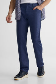 Pantalon uni en tricot Heather - Homme && MARIN