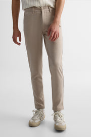 Pantalon uni stretch avec poches - Ado garçon && BEIGE