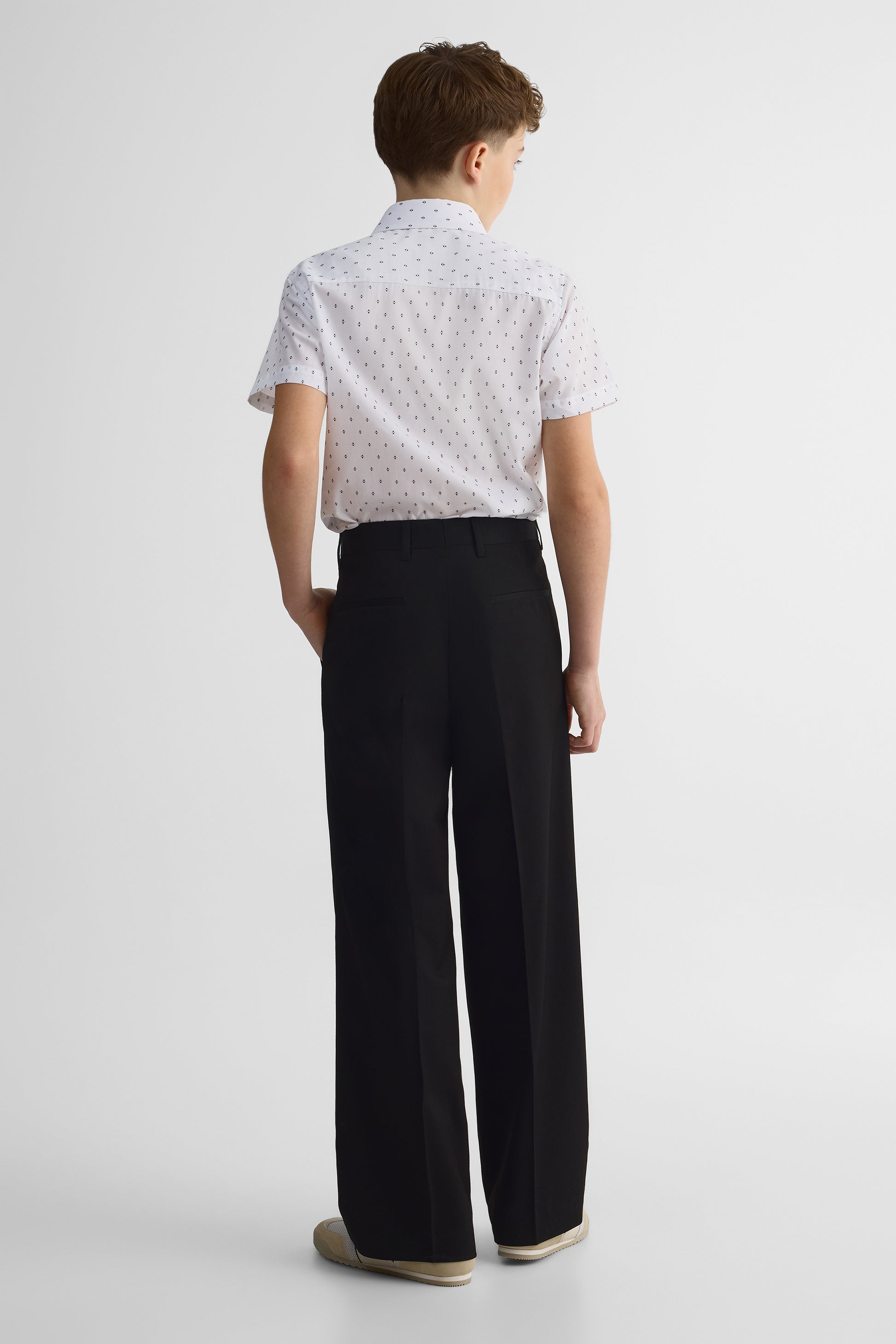 Pantalon ample à plis – Ado garçon && NOIR