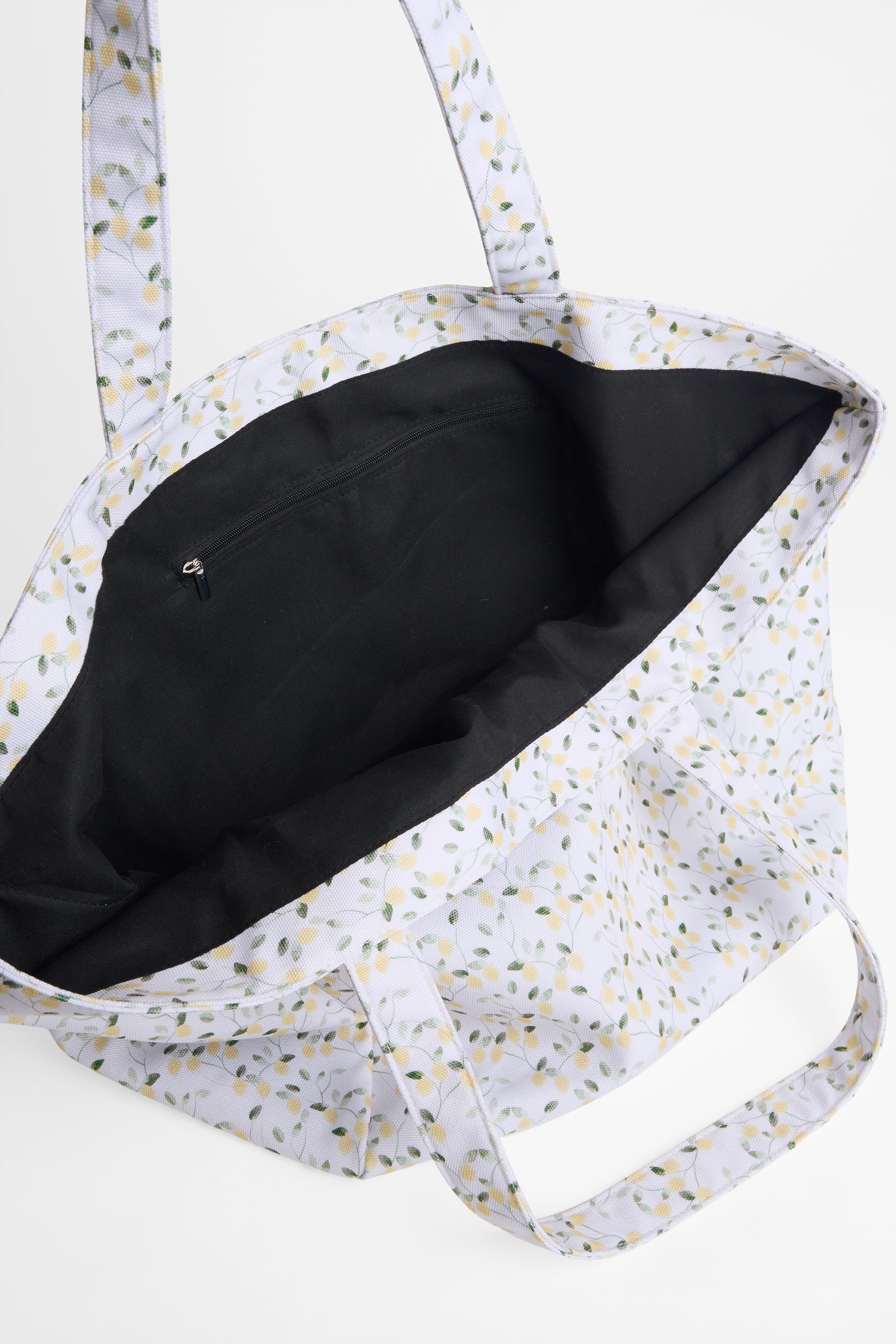 Sac bandoulière en toile feuillage - Femme && IMPRIME