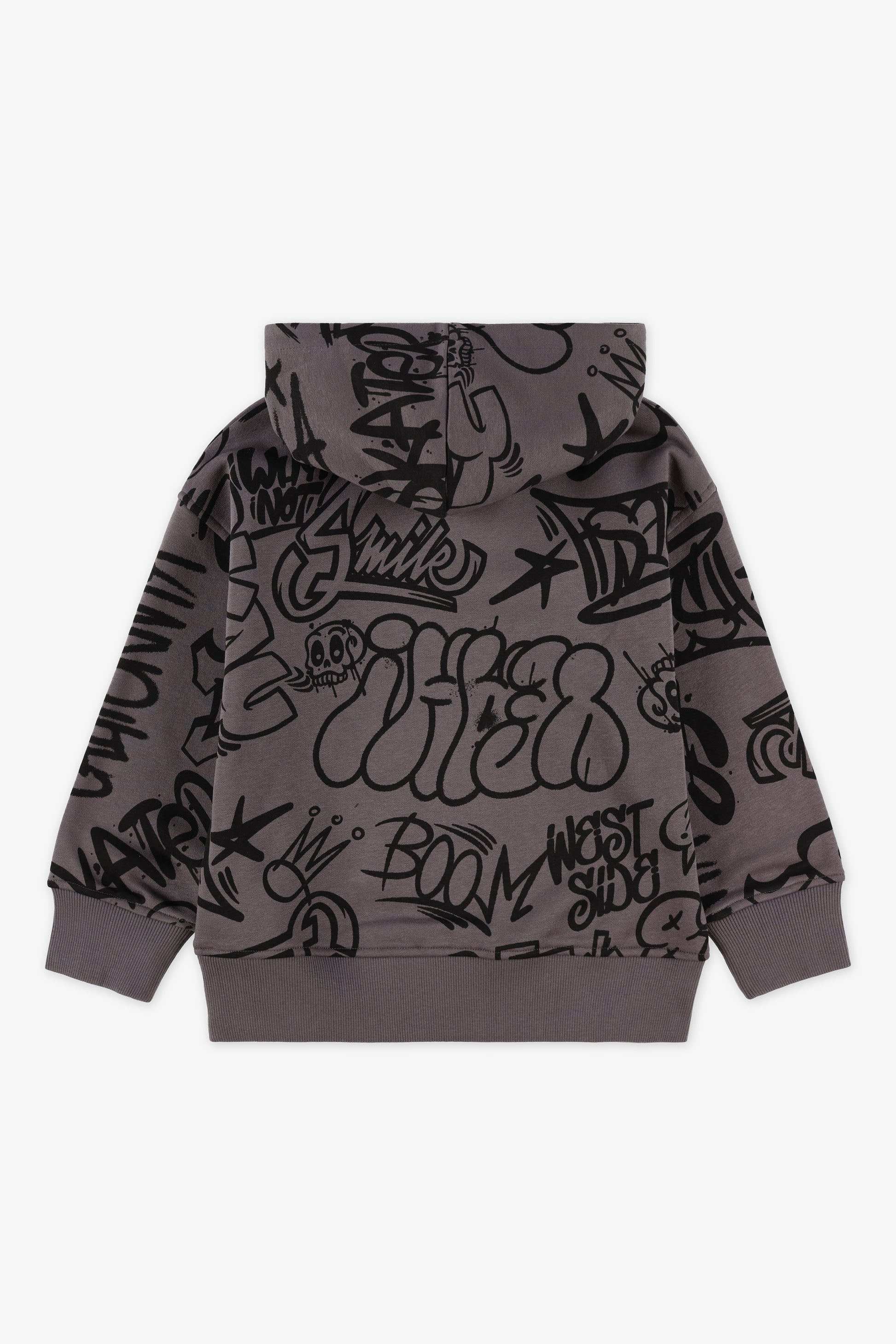 Chandail ouaté à capuchon – Jeune homme && GRIS MULTI