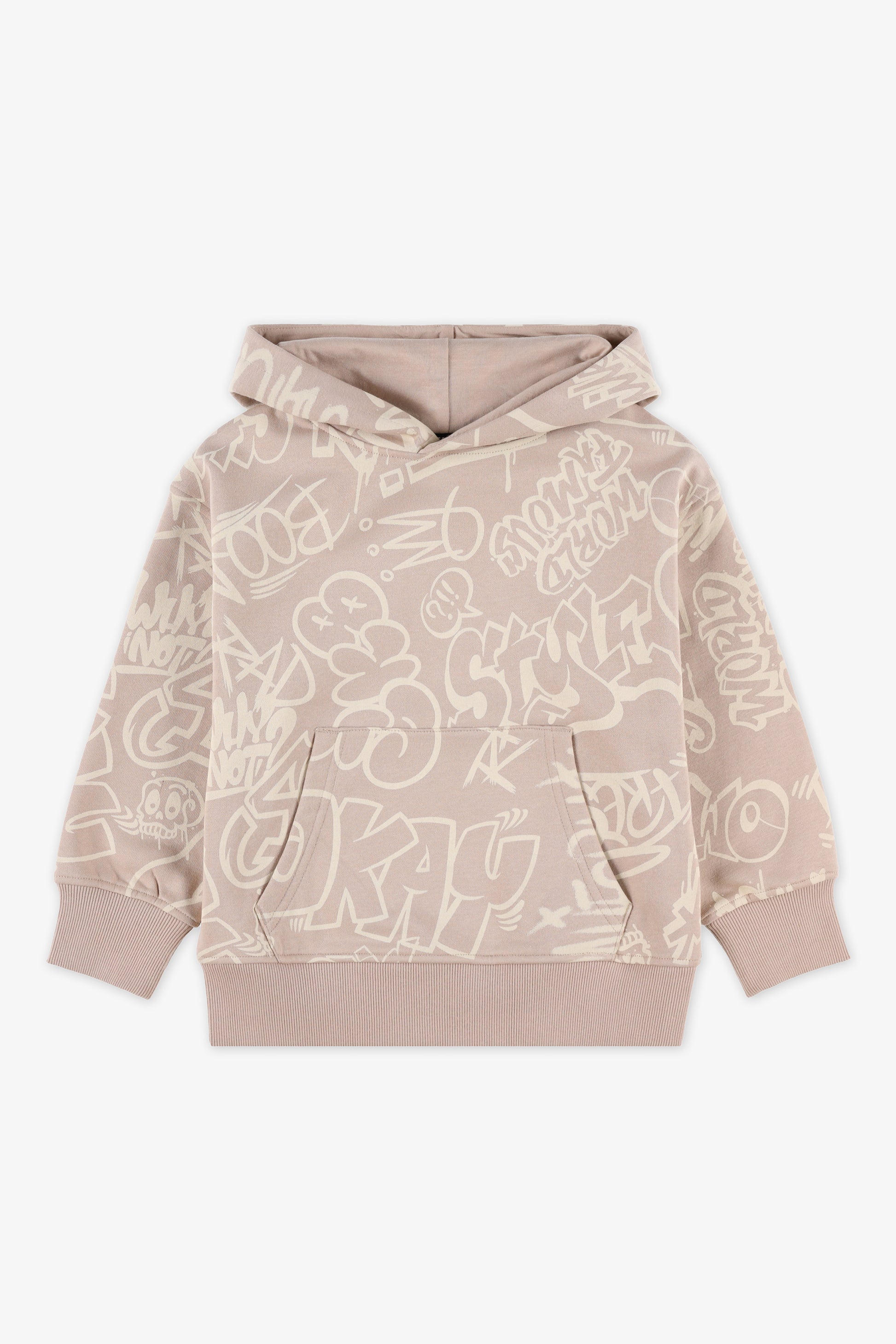 Chandail ouaté à capuchon – Jeune homme && BEIGE/MULTI