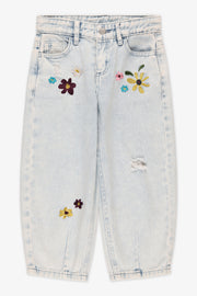 Jeans coupe ballon 100% coton - Enfant garçon && DENIM PALE