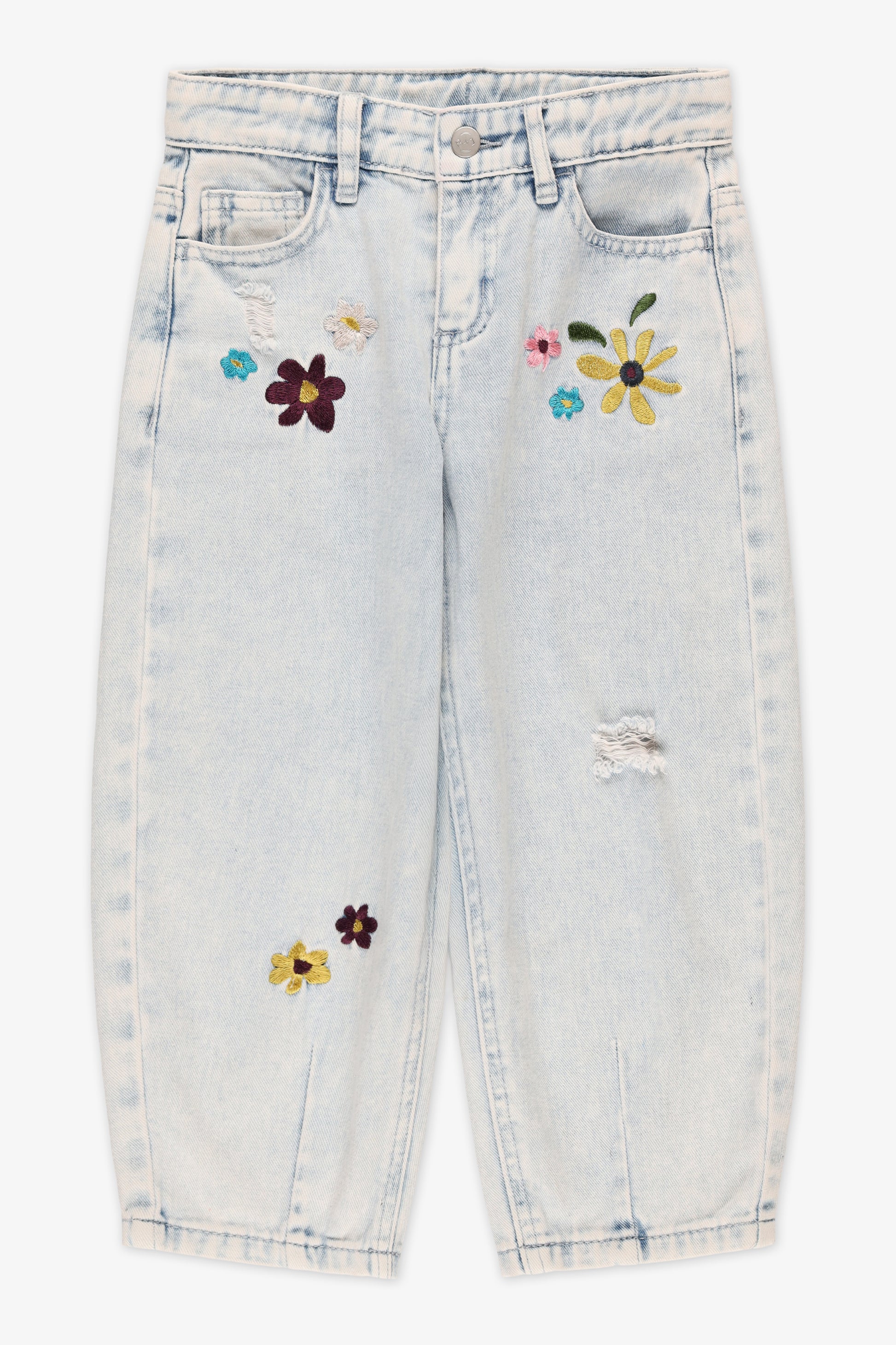 Jeans coupe ballon 100% coton - Enfant garçon && DENIM PALE