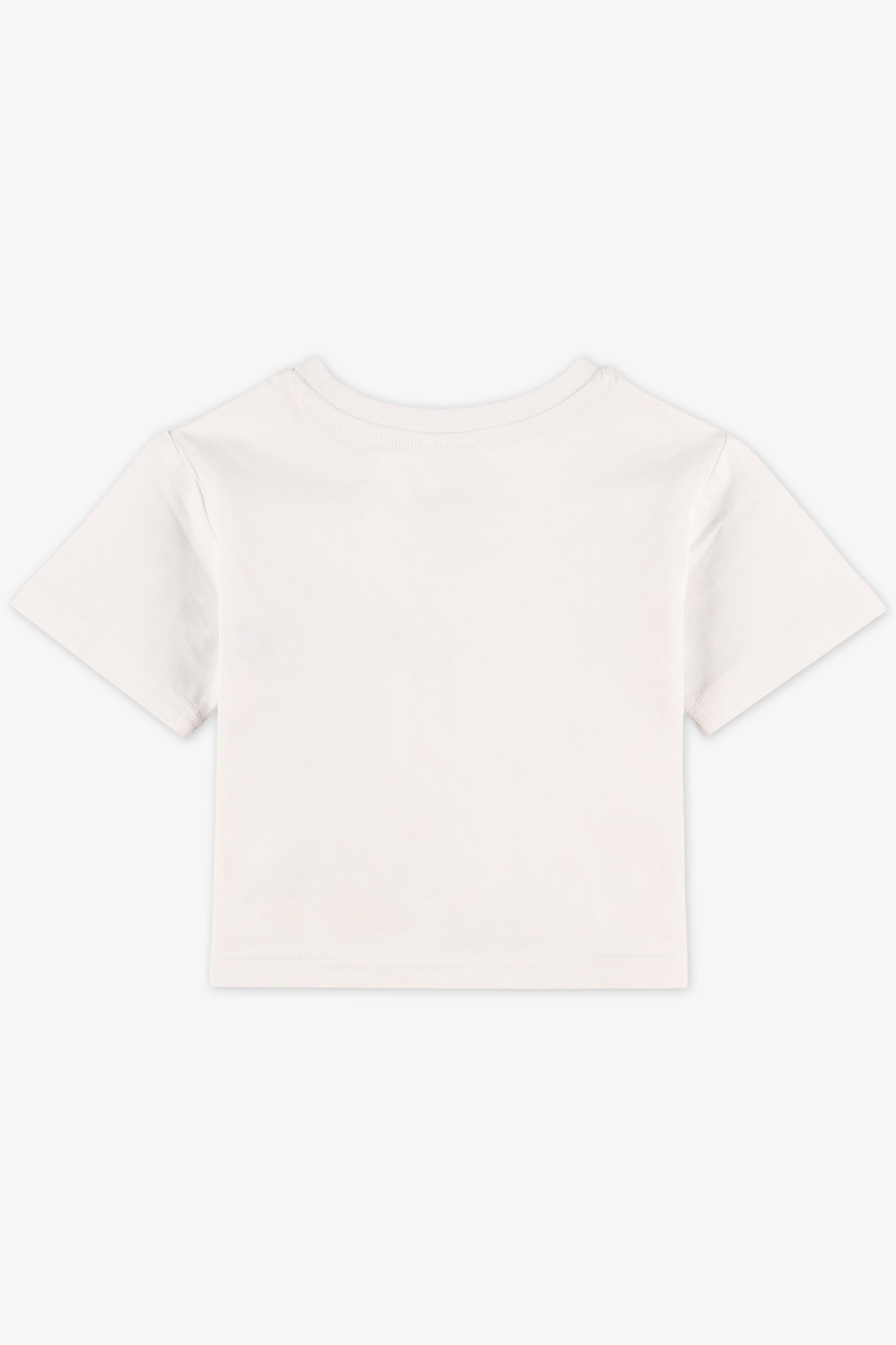Chandail M/courtes graphique – Bébé fille && BLANC