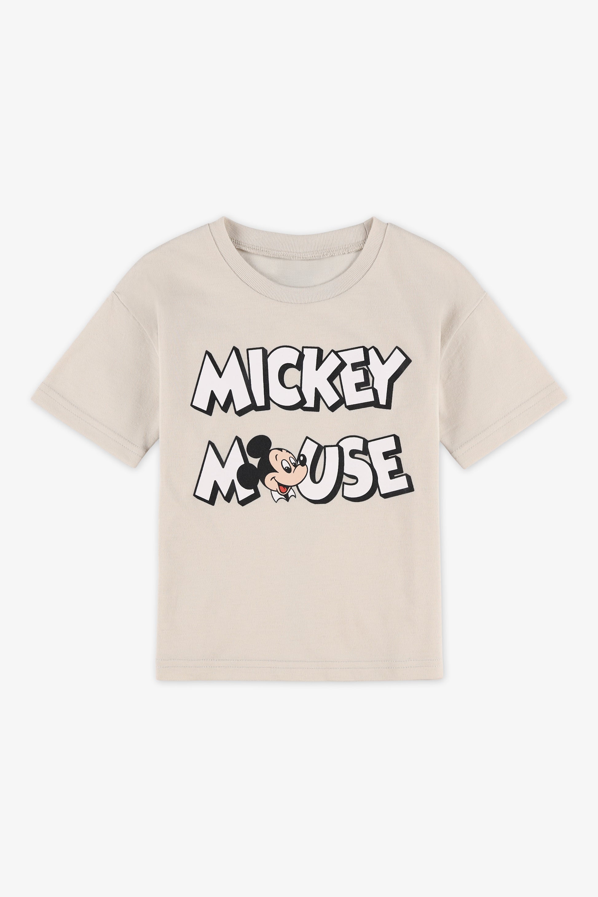 Chandail M/courtes Mickey Mouse - Bébé garçon && BEIGE