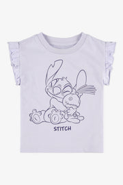 Chandail M/courtes graphique Stitch - Bébé garçon && MAUVE