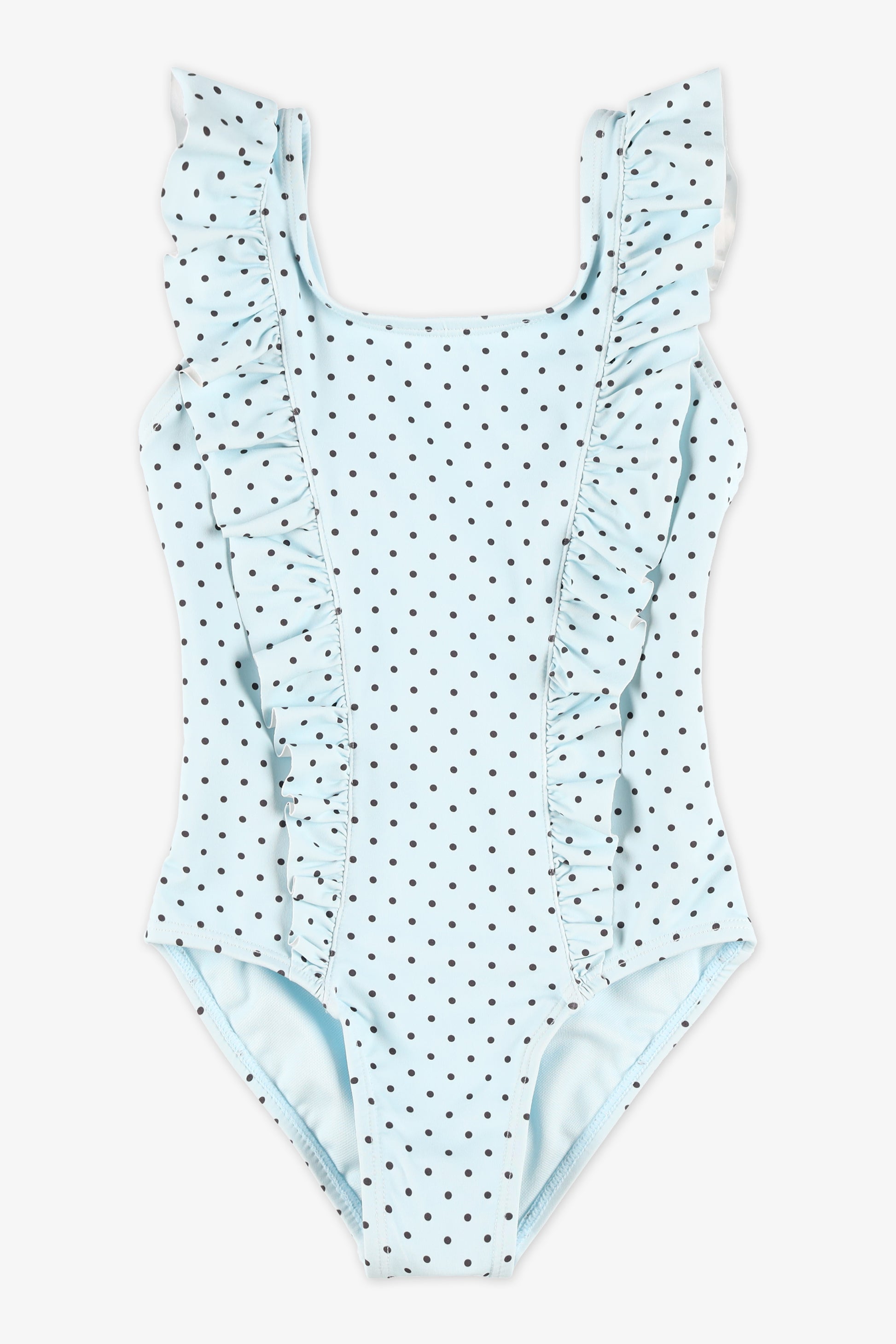 Maillot de bain 1 pièce à fronces - Enfant fille && BLEU MULTI