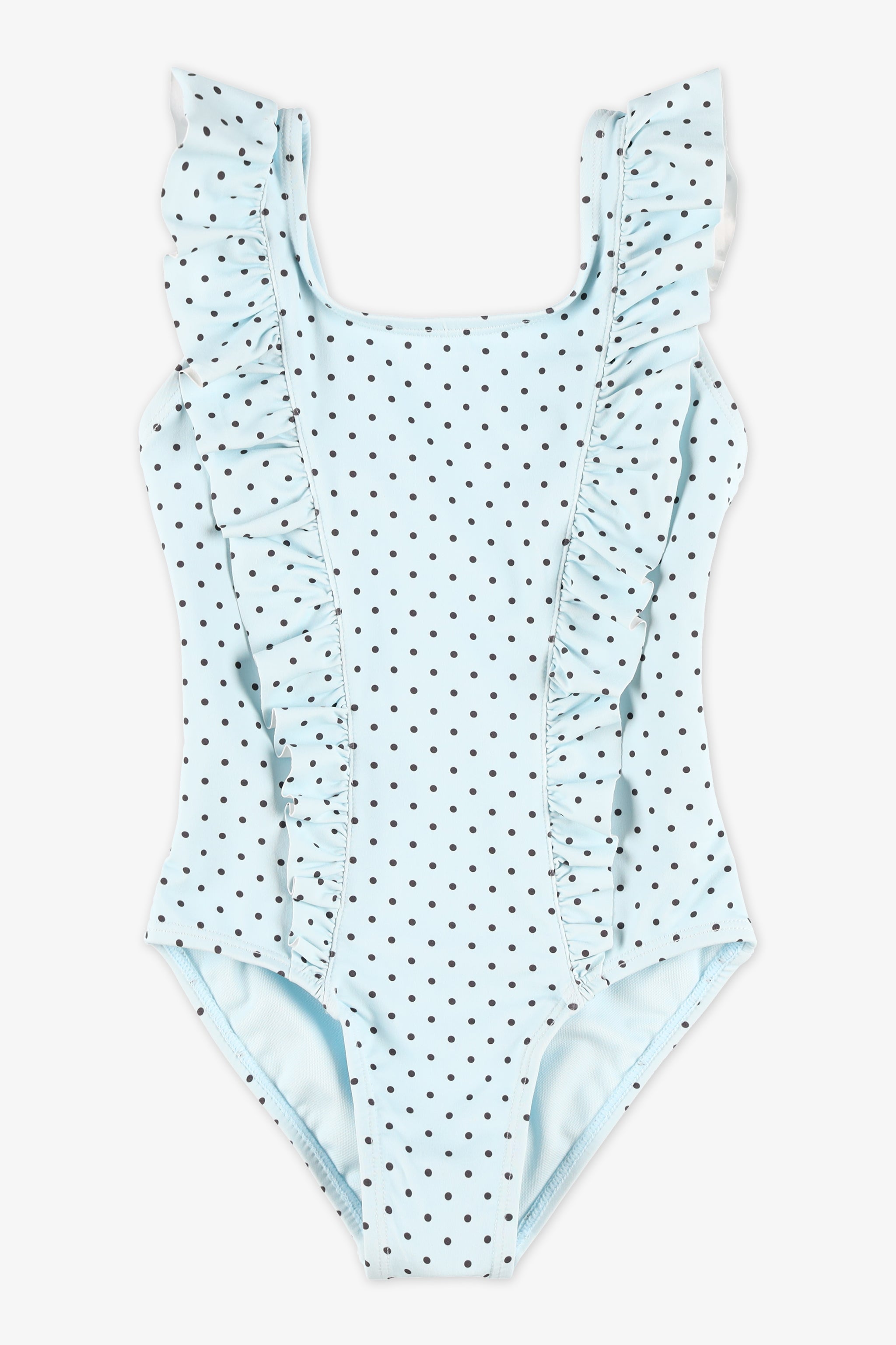 Maillot de bain 1 pièce à fronces - Enfant fille && BLEU MULTI