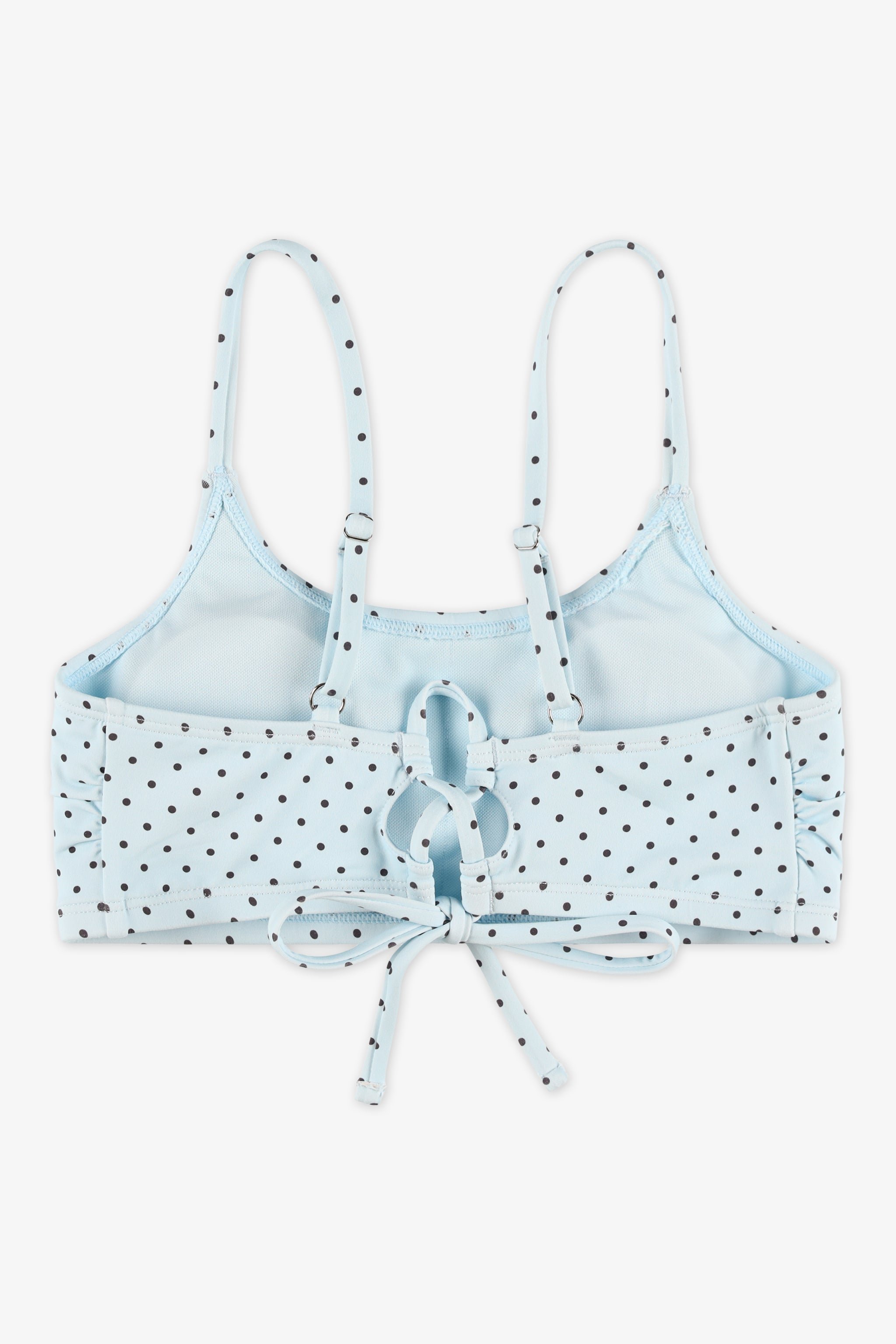 Haut de maillot crop top imprimé - Ado fille && BLEU MULTI