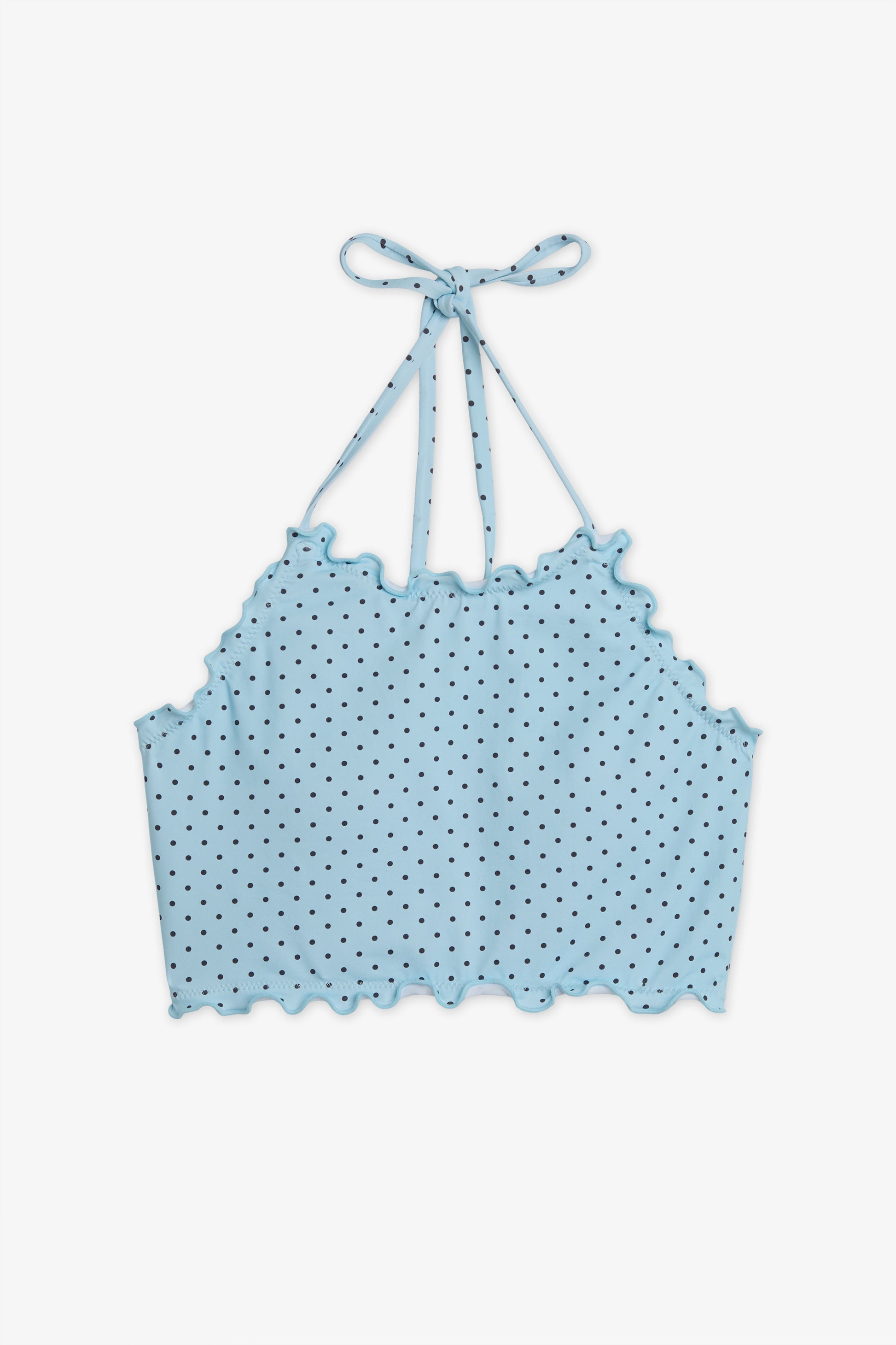 Haut de maillot crop top imprimé - Ado fille && BLEU MULTI