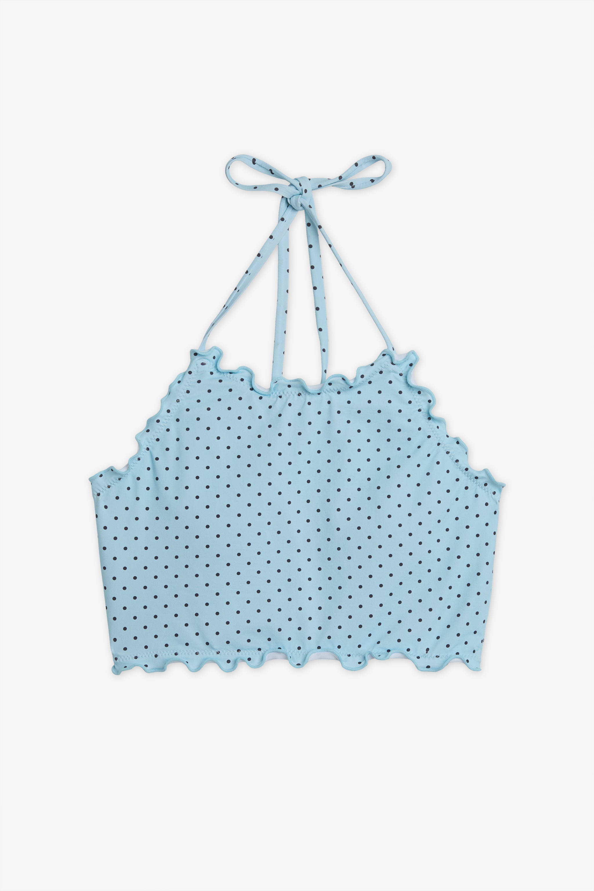 Haut de maillot crop top imprimé - Ado fille && BLEU MULTI