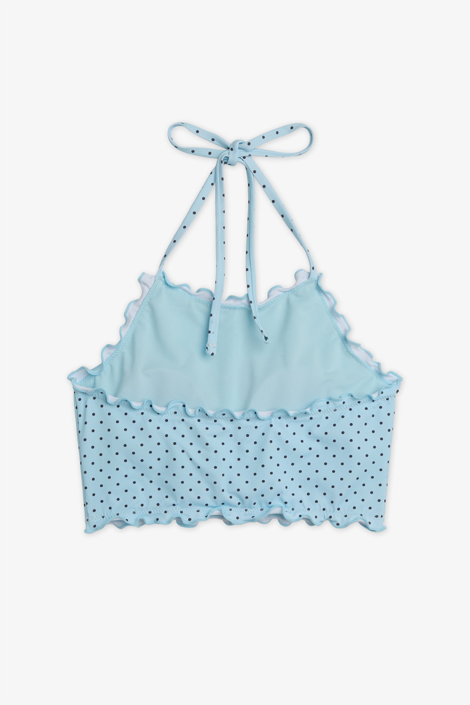 Haut de maillot crop top imprimé - Ado fille && BLEU MULTI