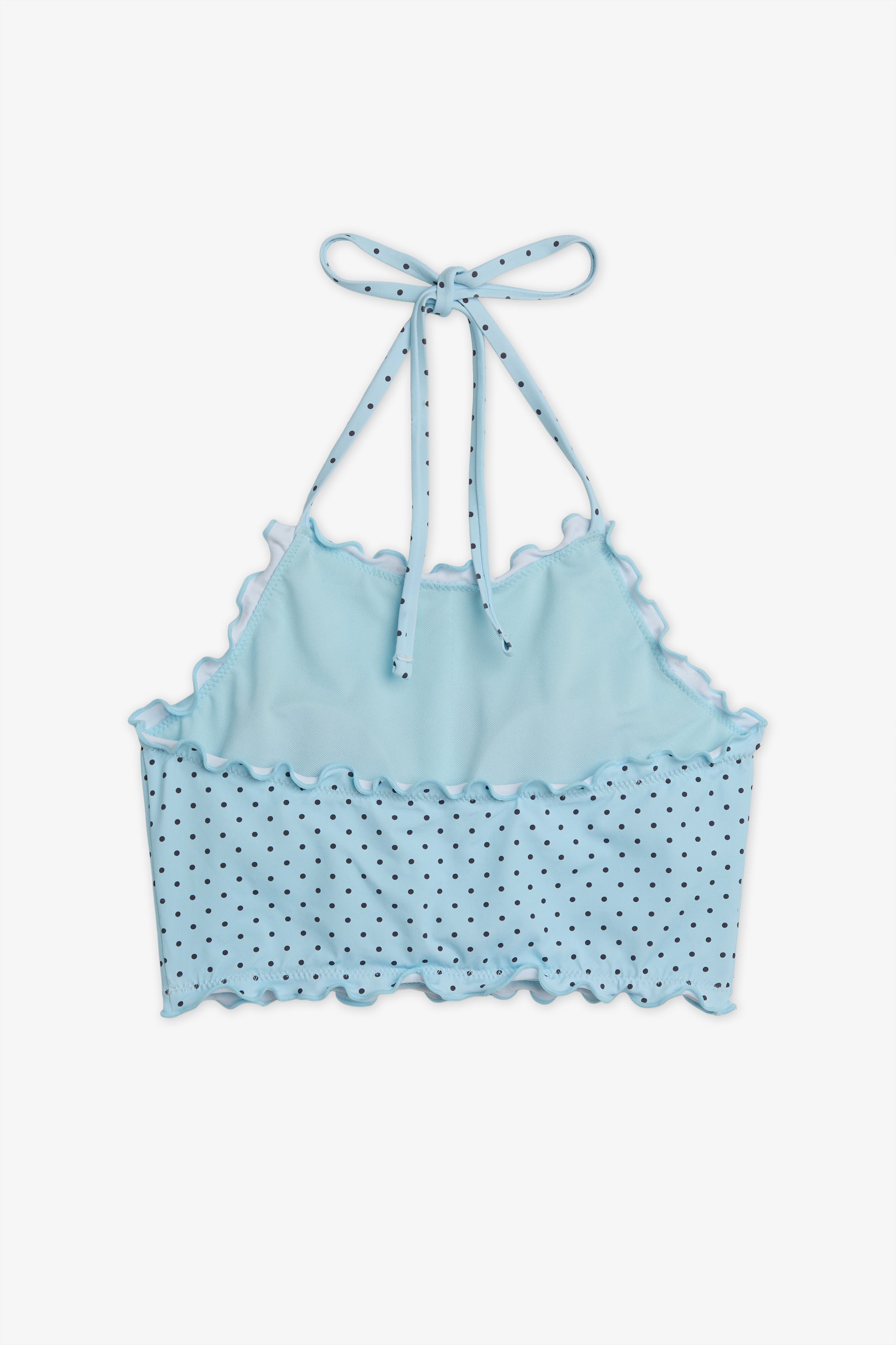 Haut de maillot crop top imprimé - Ado fille && BLEU MULTI