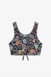 Haut de maillot imprimé, protection anti-UV && CHARBON/MULTI