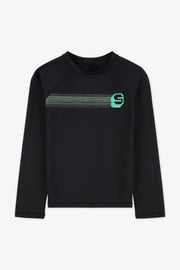 Gilet de plage à manches longues - Enfant fille && NOIR