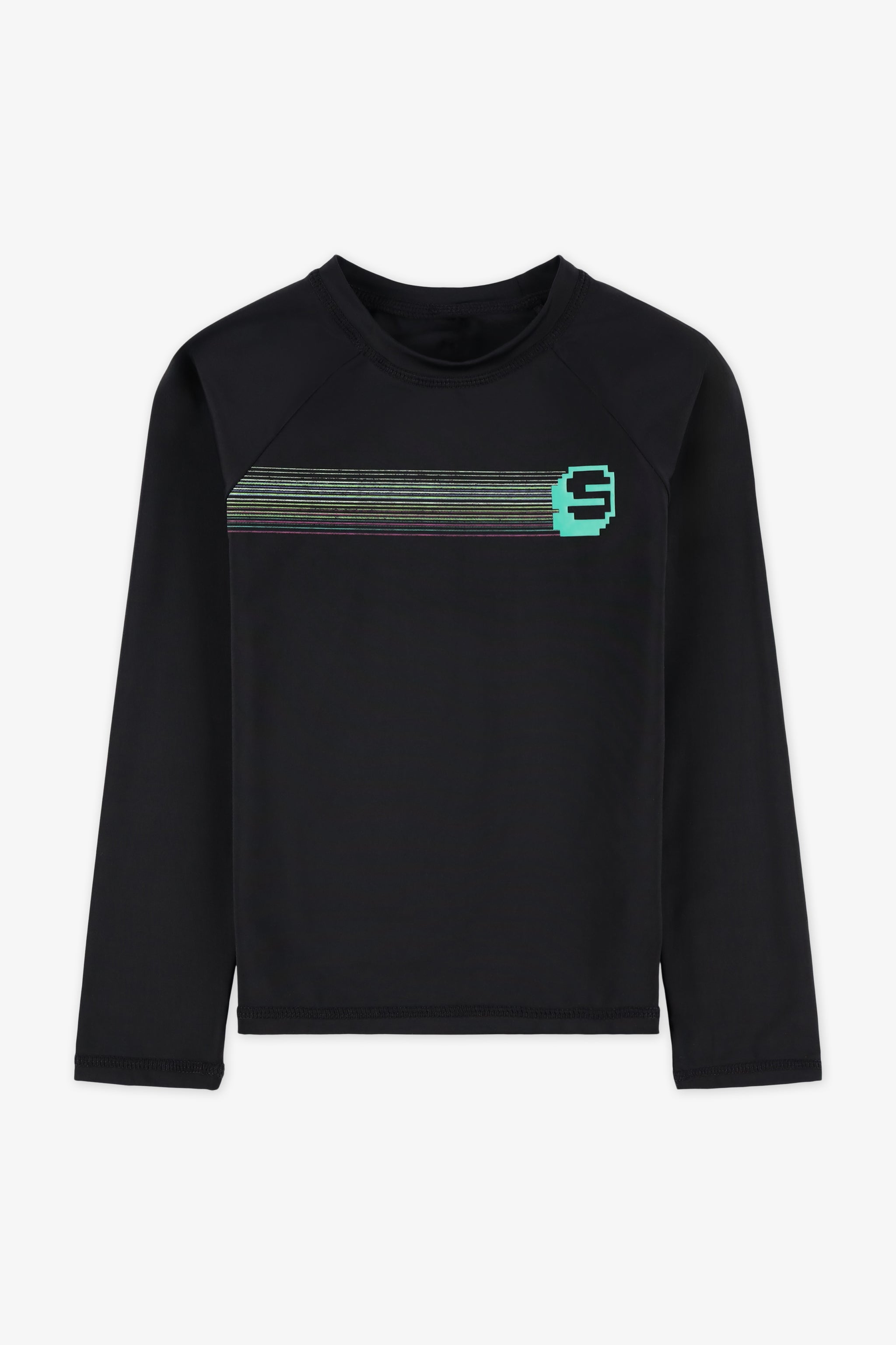 Gilet de plage à manches longues - Enfant fille && NOIR