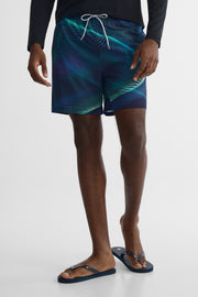 Maillot de bain élastique avec poches - Homme && MARIN/MULTI