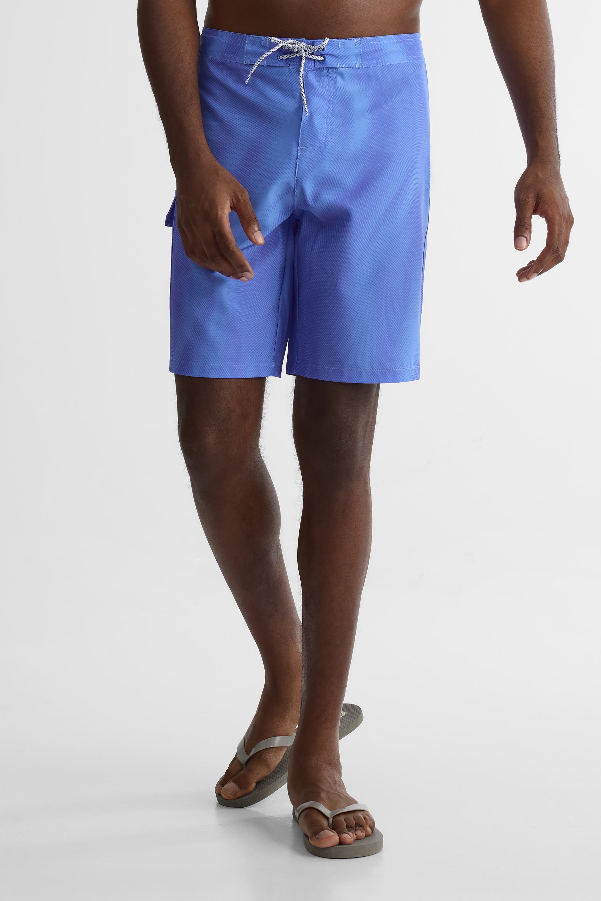 Maillot de bain boardshort avec poche cargo - Ado garçon && BLEU MULTI