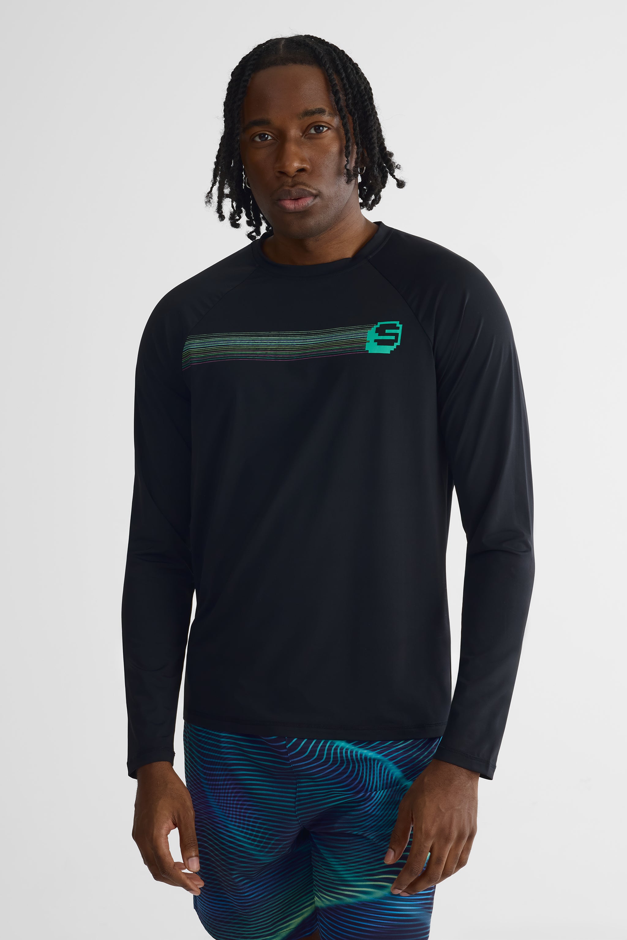 Chandail Rashguard manches longues – Homme && NOIR