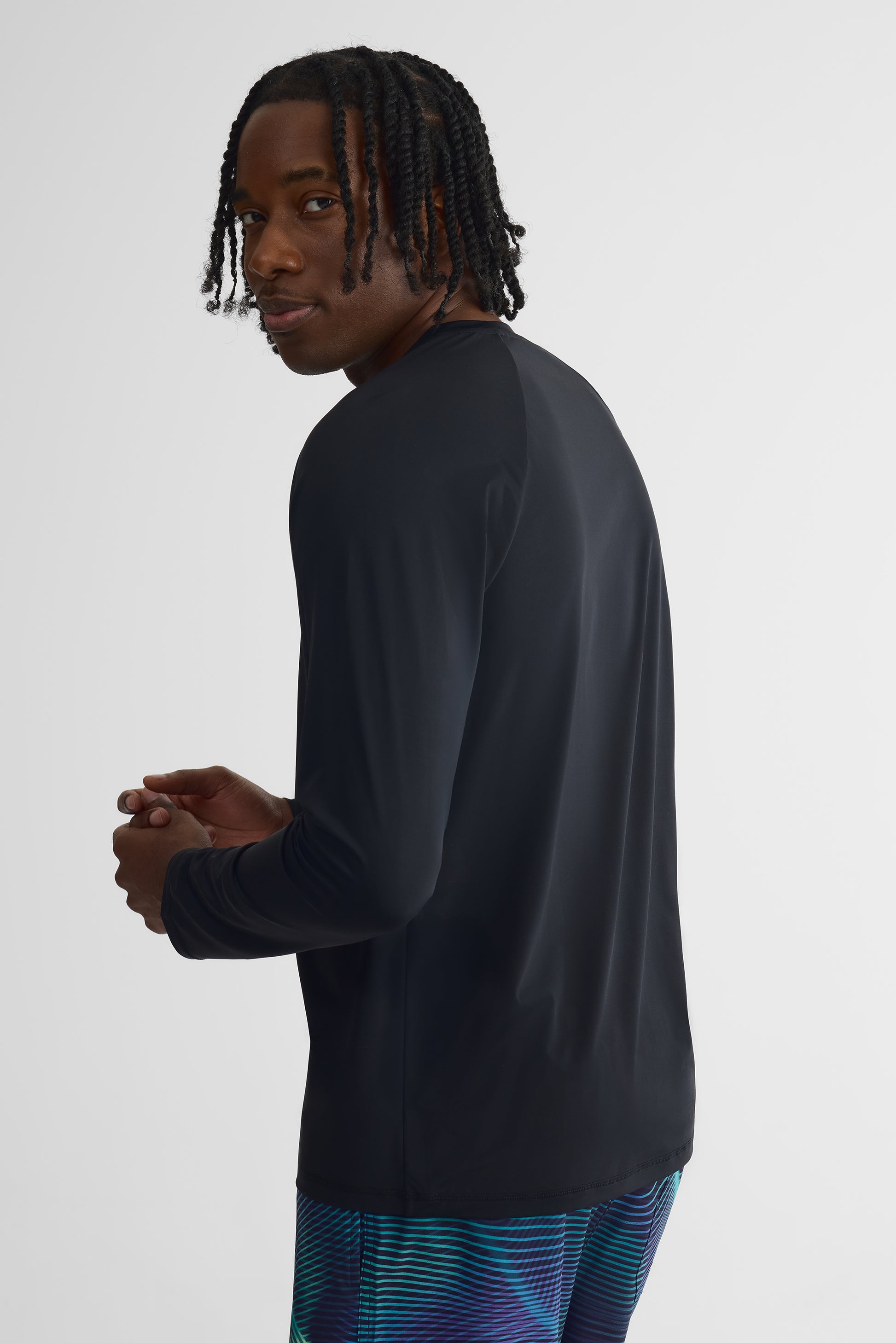 Chandail Rashguard manches longues – Homme && NOIR