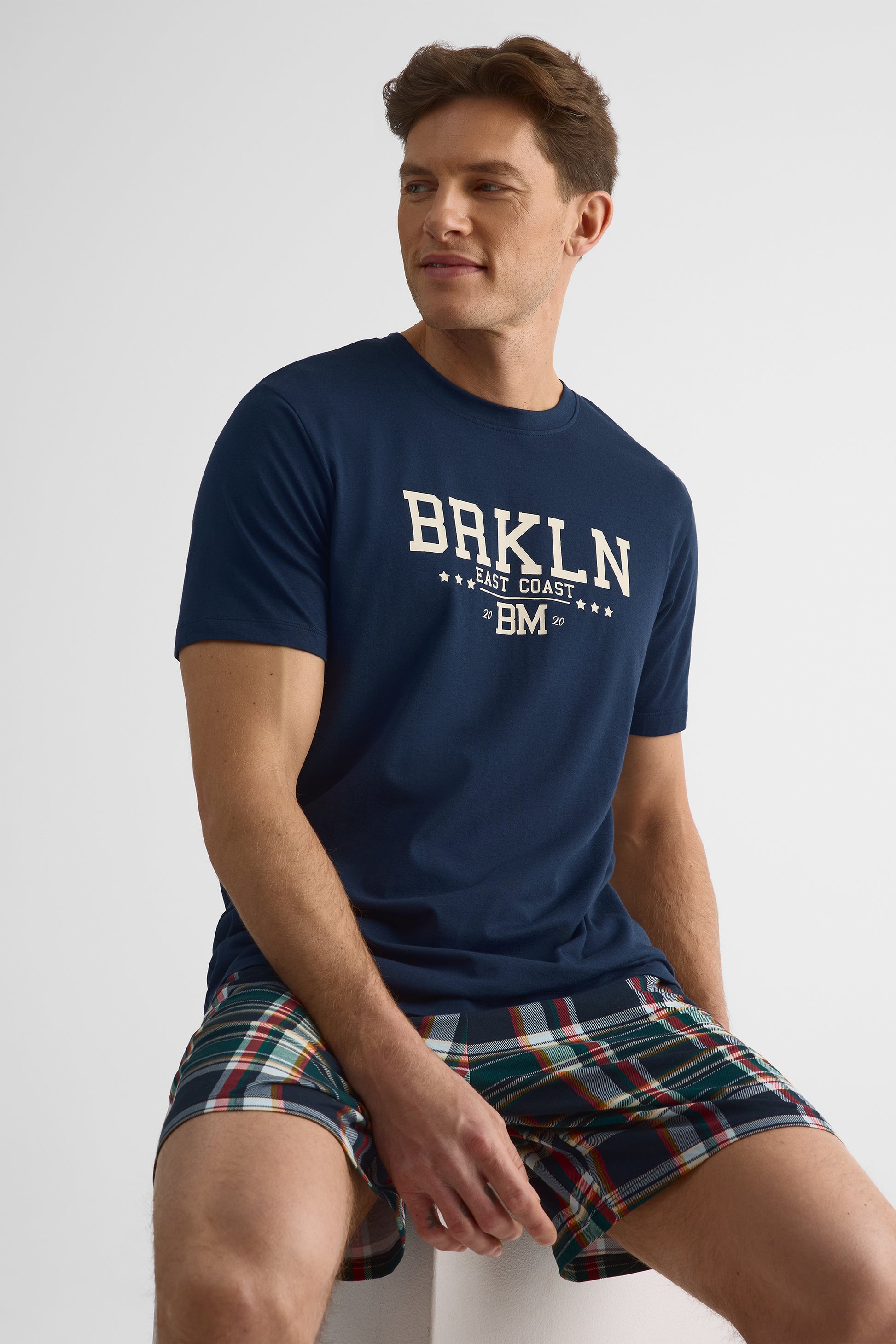 Chandail de nuit en jersey modal – Homme 2/40$ && MARIN