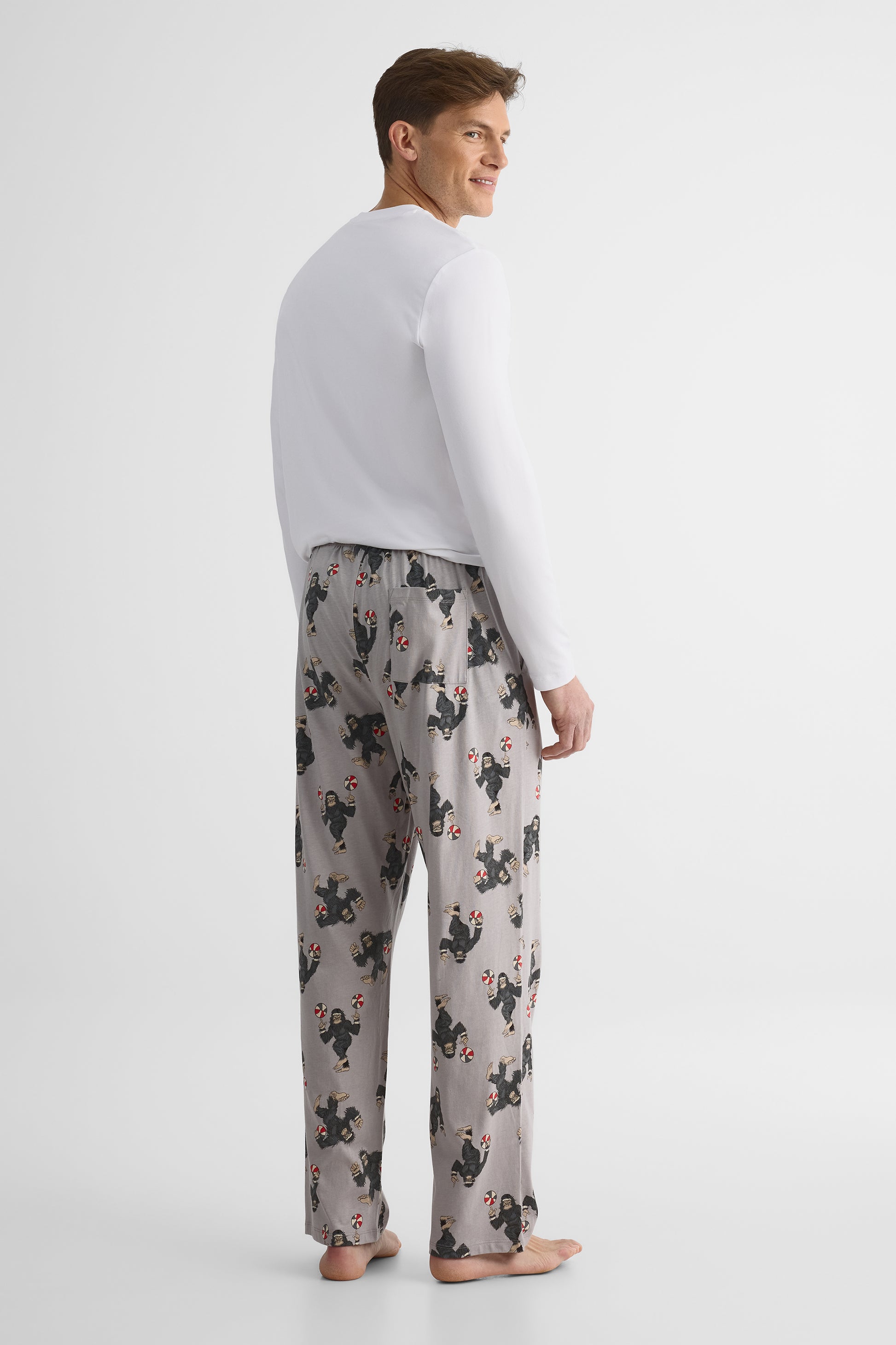 Pantalon de nuit en jersey – Homme 2/40$ && GRIS MULTI