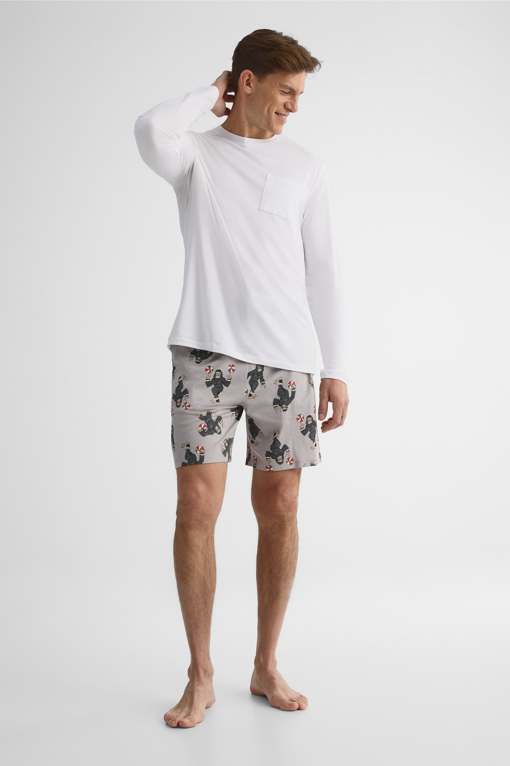 Bermudas de nuit en jersey – Homme 2/40$ && GRIS MULTI