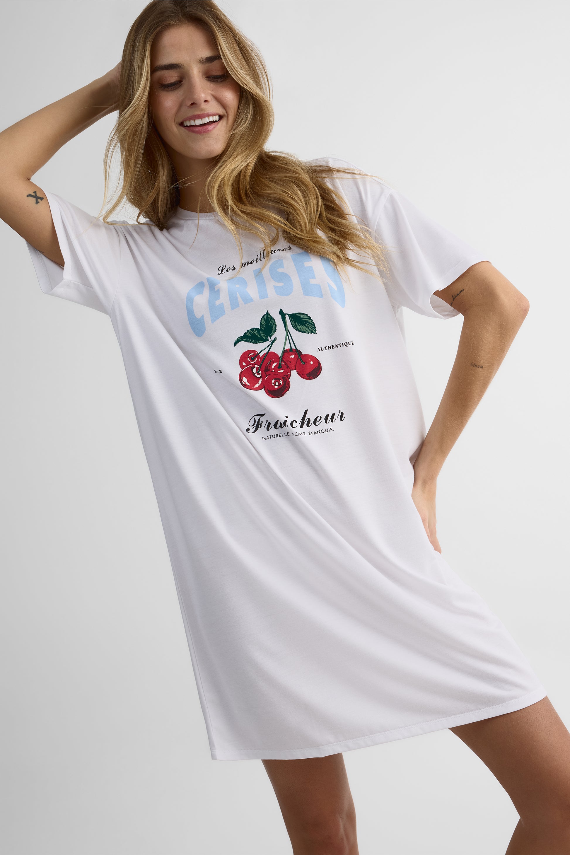 Jaquette en jersey rayonne graphique – Femme && BLANC